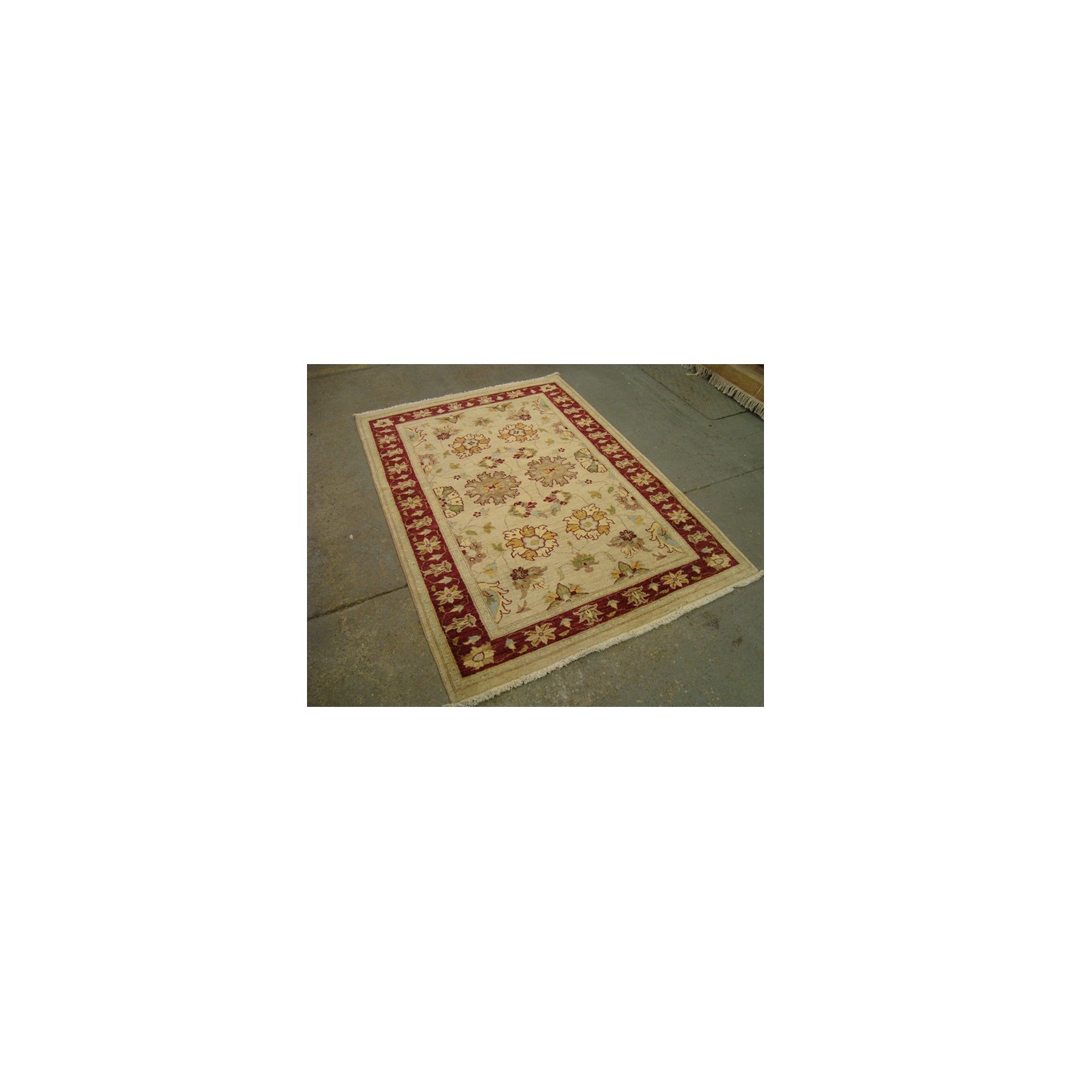 Exclusive Rare Chobi Veg Dyed Mahal Zeiglar Rectangle Area Rug Hand Knotted Carpet'
