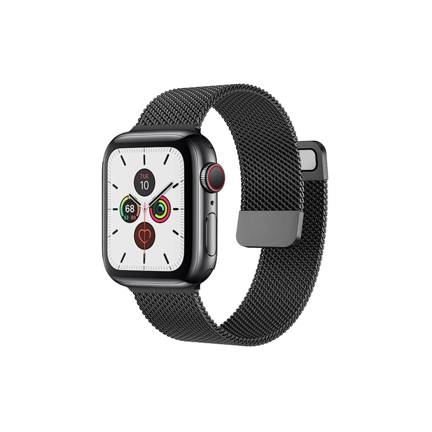 Modern Milanese Magnetic Closure iWatch Band Bracelet Strap Loop for Apple Watch Sport Edition Series 1/2/3/4/5/6/7/8/9 42mm,44mm,45mm - Grey