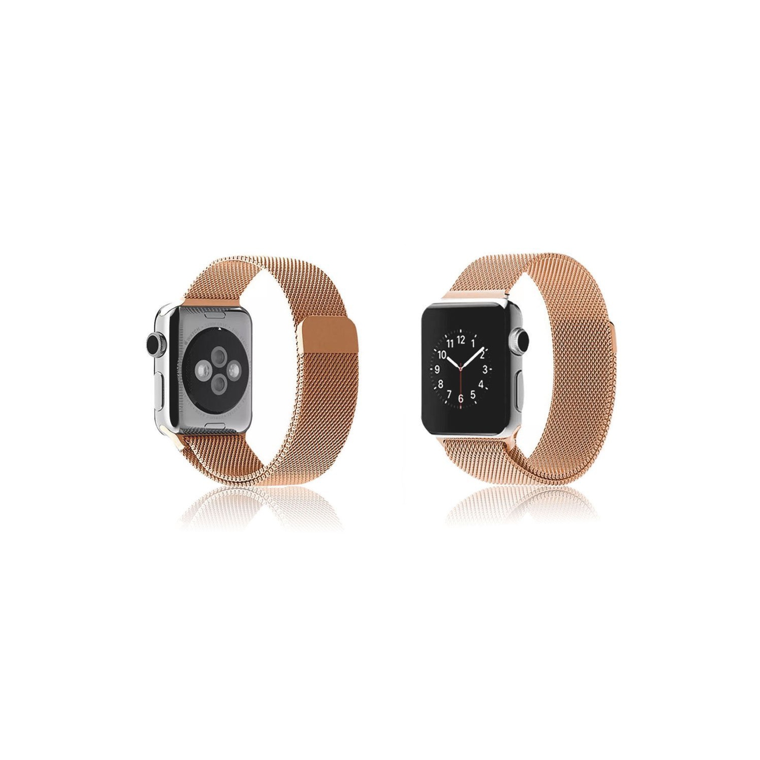Bracelet maillé pour Apple Watch Bracelet magnétique en acier inoxydable pour iWatch Ultra 2, 3 SE3 série 11 10 9 8 7 6 5 4 3 2 1, Femmes 42&nbsp;mm