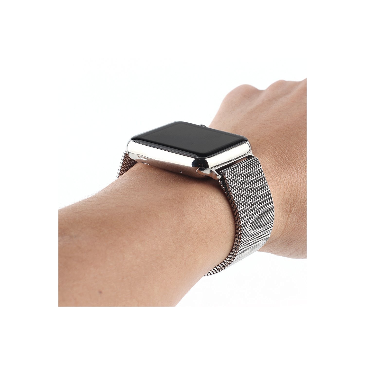 Mesh Loop for Apple Watch Band Stainless Steel Magnetic Strap for iWatch Ultra 2, 3 SE3 Series 11 10 9 8 7 6 5 4 3 2 1, Women Men 42mm 44mm 45mm 46mm