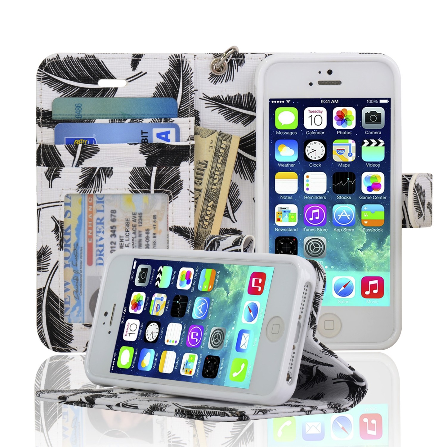 Navor Folio Case for iPhone 5S;iPhone 5 - Oliver