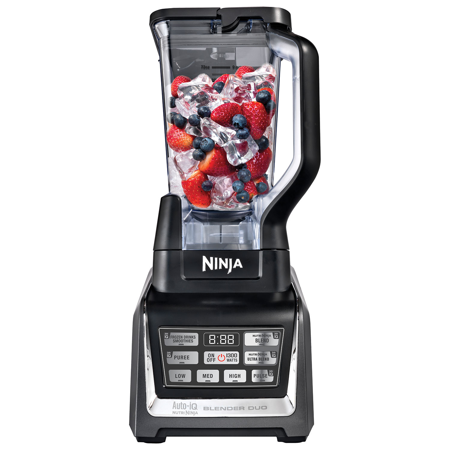 Mélangeur NinjaMD Professional avec 2 tasses Nutri NinjaMD, sans BPA, acier  inoxydable, 1 100 W