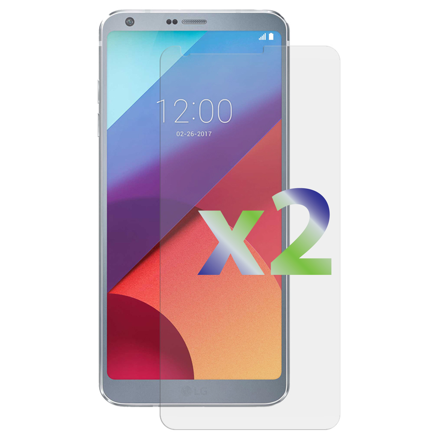 Exian LG G6 Screen Protectors X 2 Clear