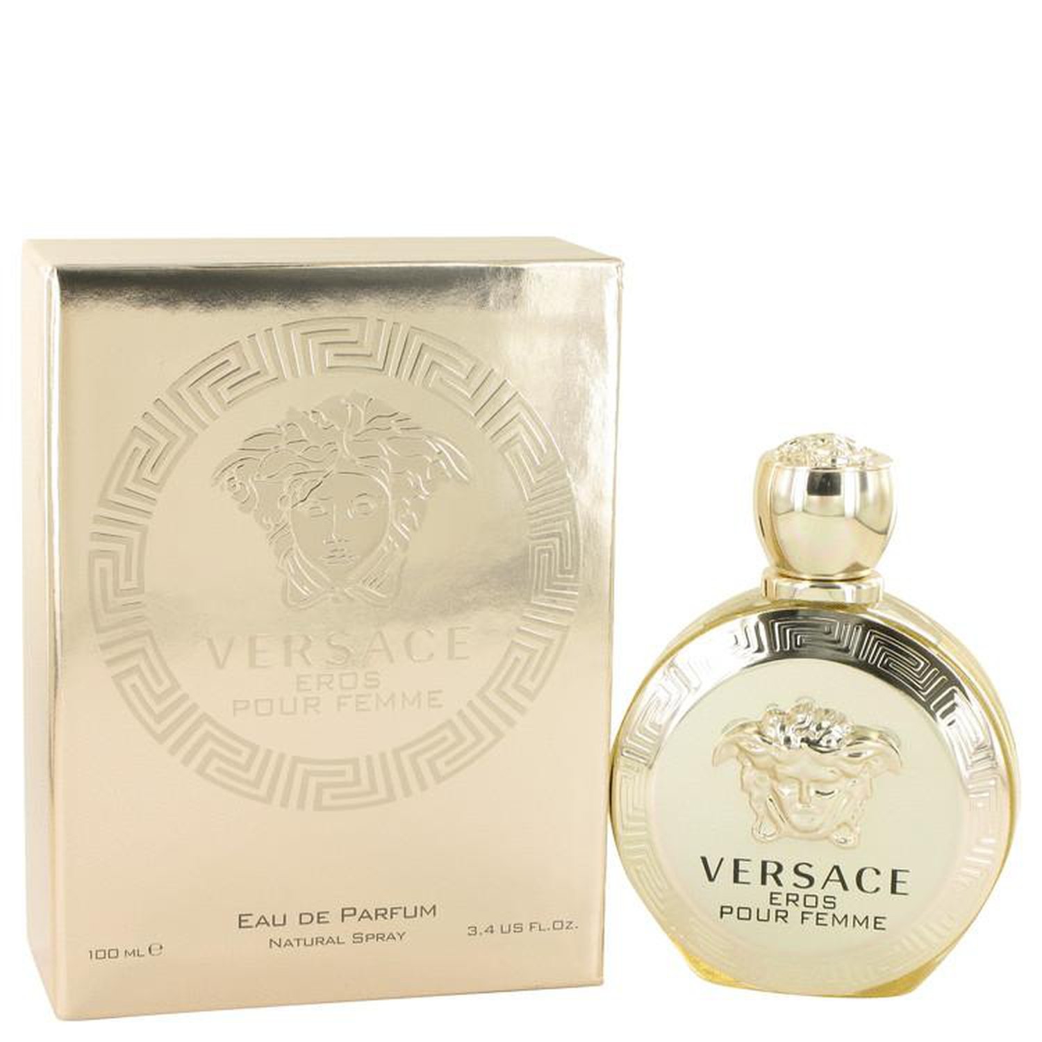 Versace Eros Pour Femme Eau De Parfum Spray, 3.4 Fluid Ounce
