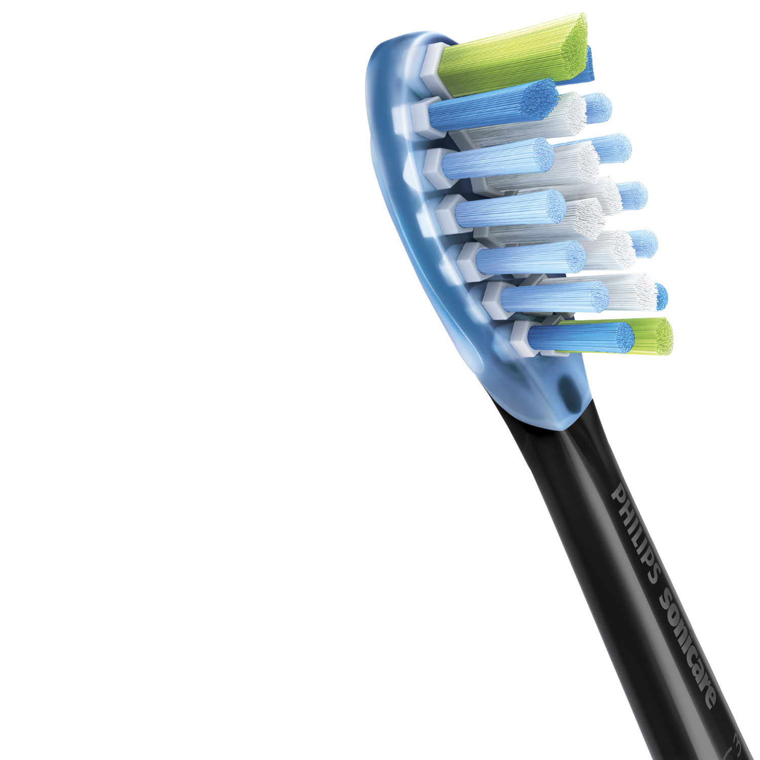 Tête de brossage pour Sonicare Premium Plaque Control de Philips - Ensemble de 2 - Noir