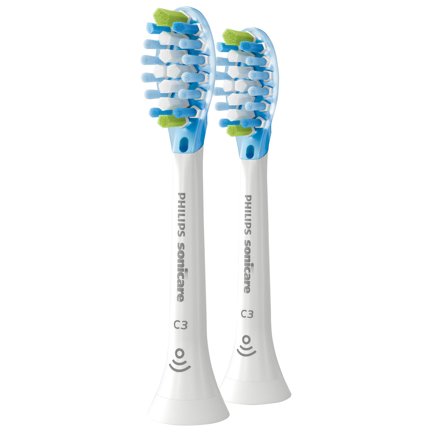 Têtes de rechange de brosse à dents Sonicare Premium Plaque Control de Philips - Paquet de 2 - Blanc
