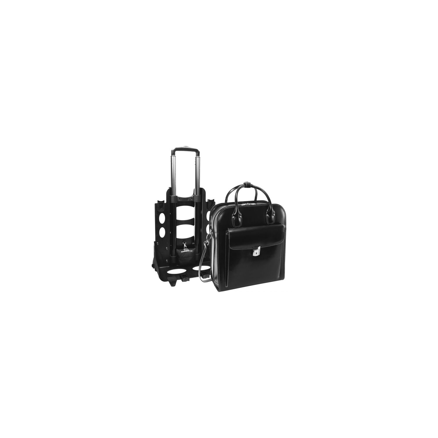 McKleinUSA 15.4" Leather Vertical Patented Detachable -Wheeled Ladies' Laptop Briefcase