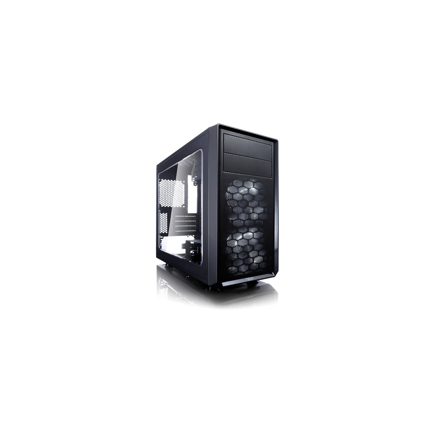Fractal Design Focus G - Mid Tower Computer Case - ATX - High Airflow - 2X Silent ll Series 120mm White LED Fans