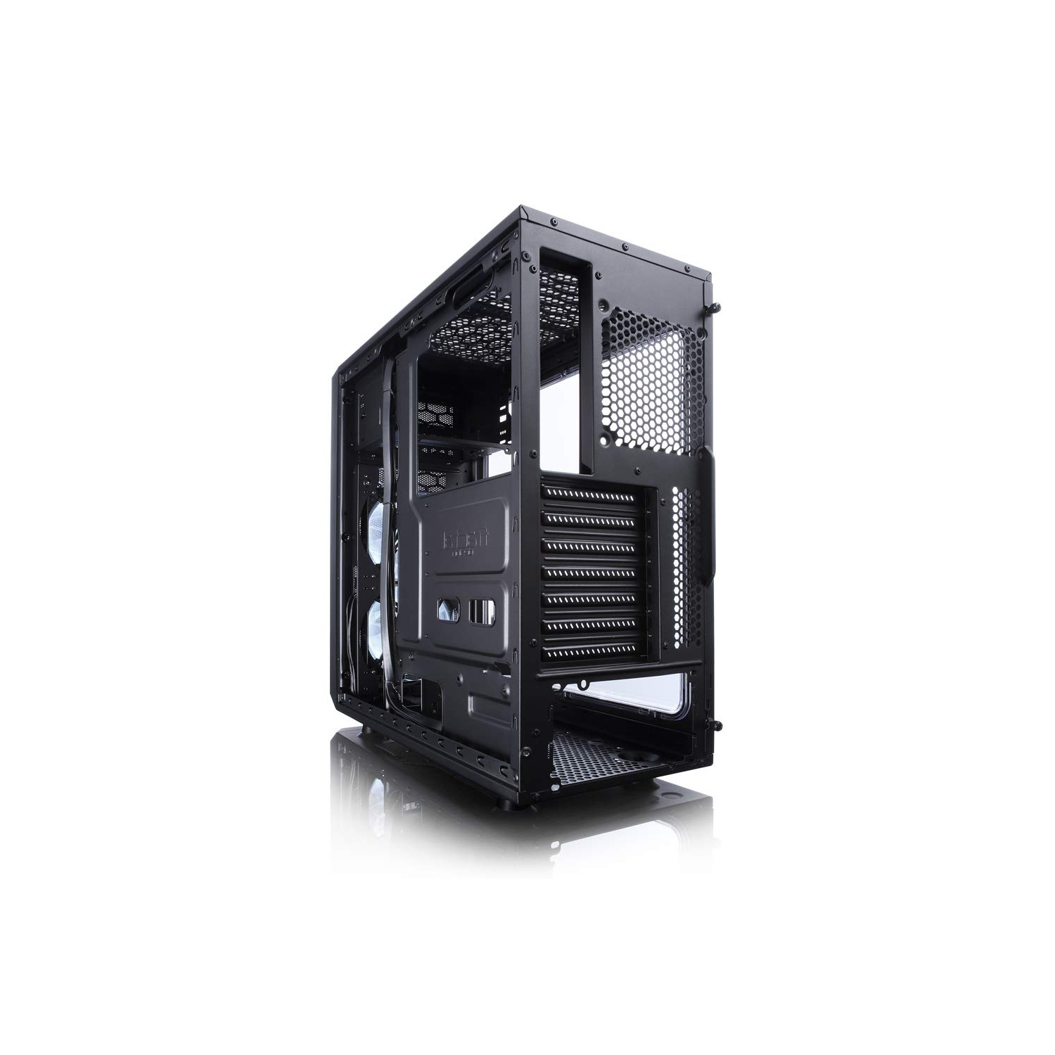 Fractal Design Focus G - Mid Tower Computer Case - ATX - High Airflow - 2X Silent ll Series 120mm White LED Fans