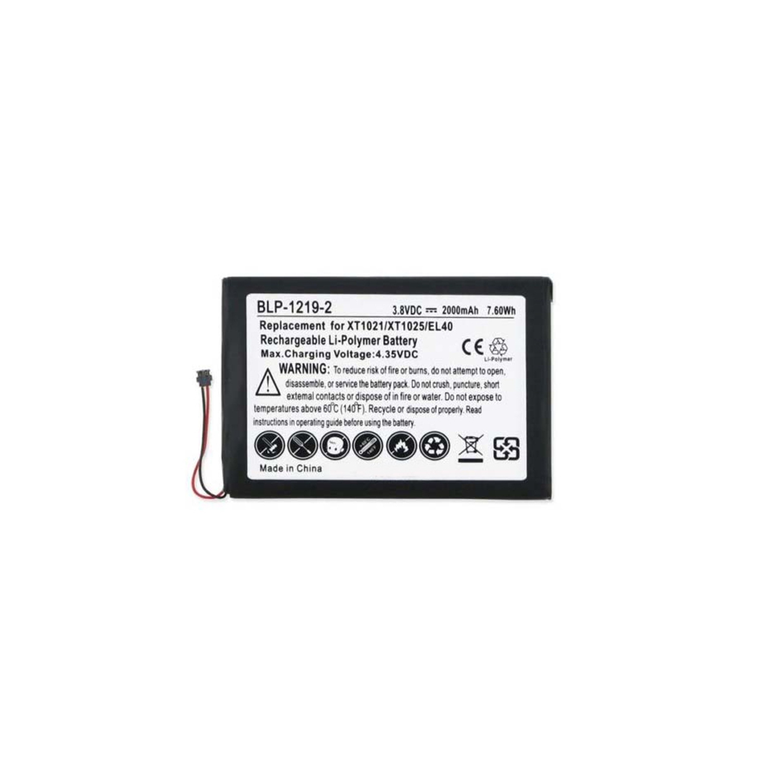 Batterie de rechange pour Motorola Moto E