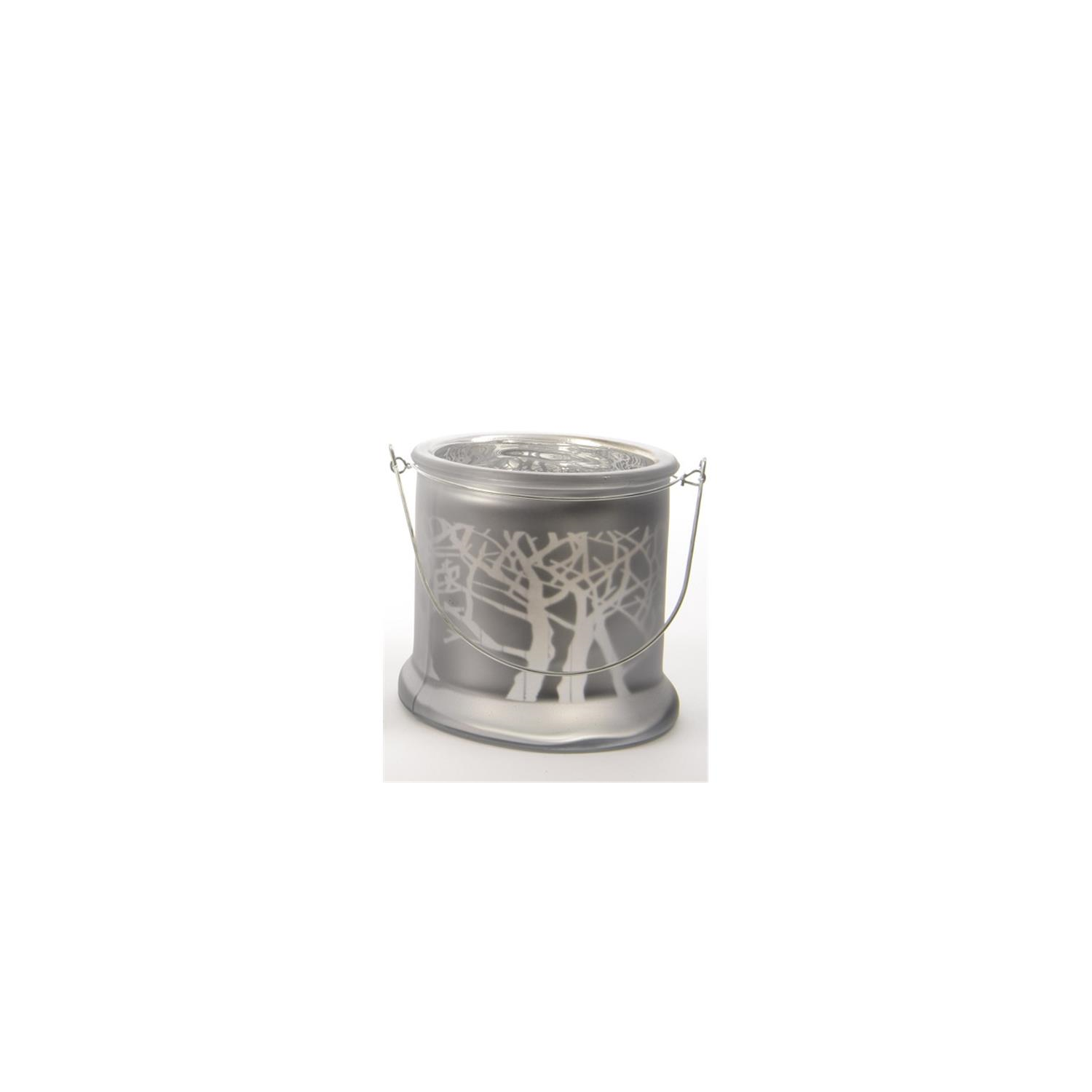 Northlight Seasonal 31748735 Winter Light Frosted Silver Glass Candle Lantern Christmas Decoration