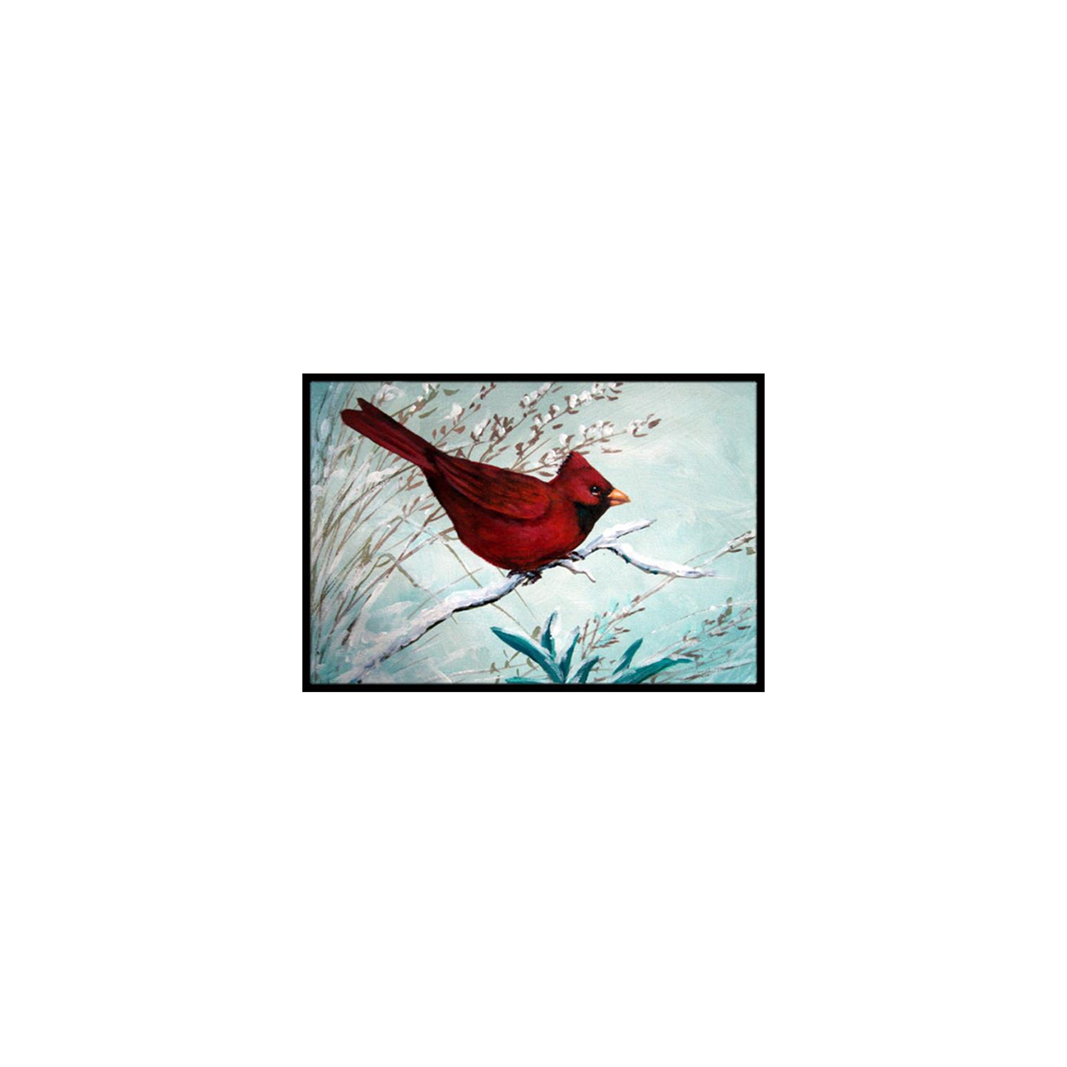 Carolines Treasures PJC1110MAT Cardinal Winter Red Bird Indoor & Outdoor Mat 18 x 27 in.