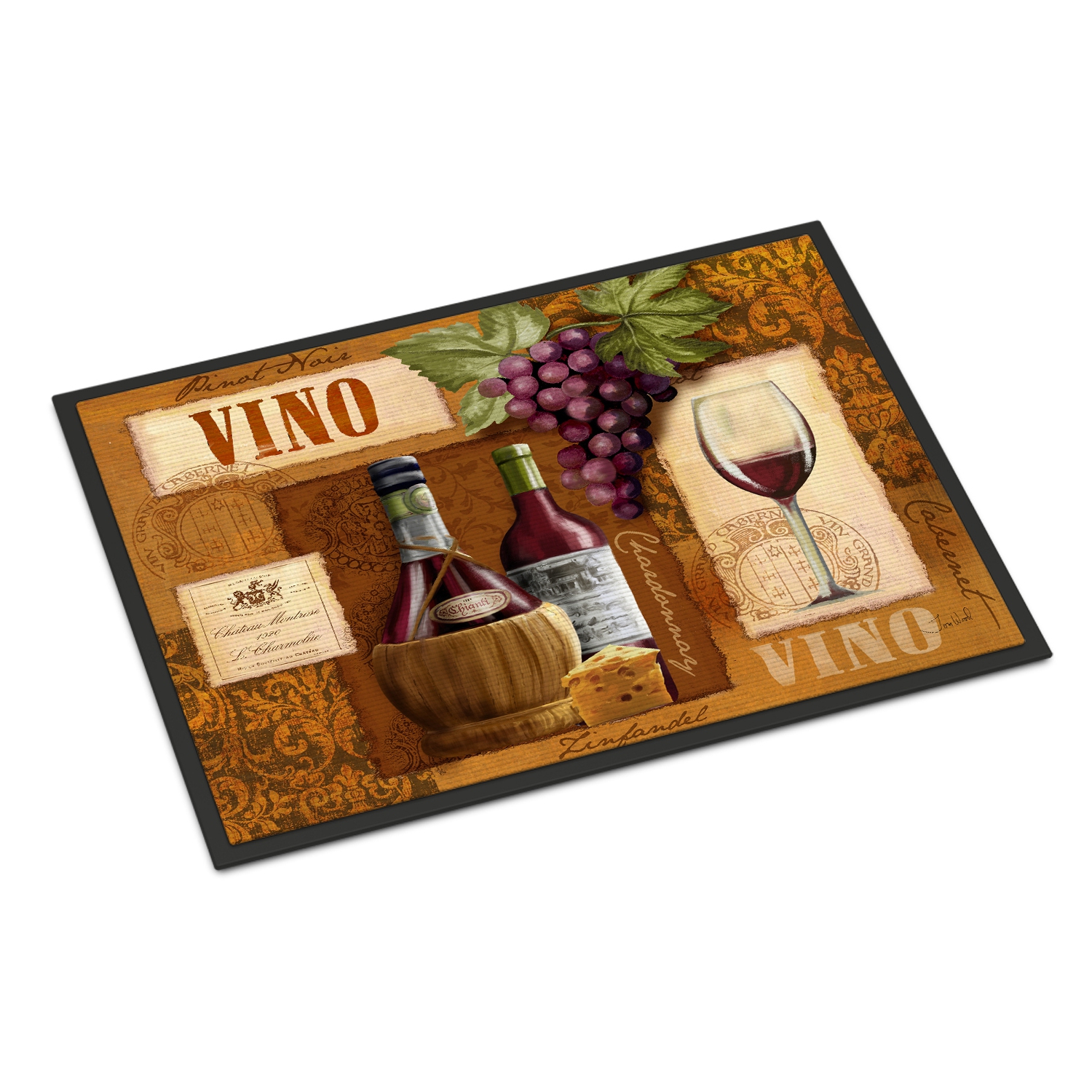 Carolines Treasures PTW2045JMAT Vino Wine Indoor & Outdoor Mat 24 x 36 in.
