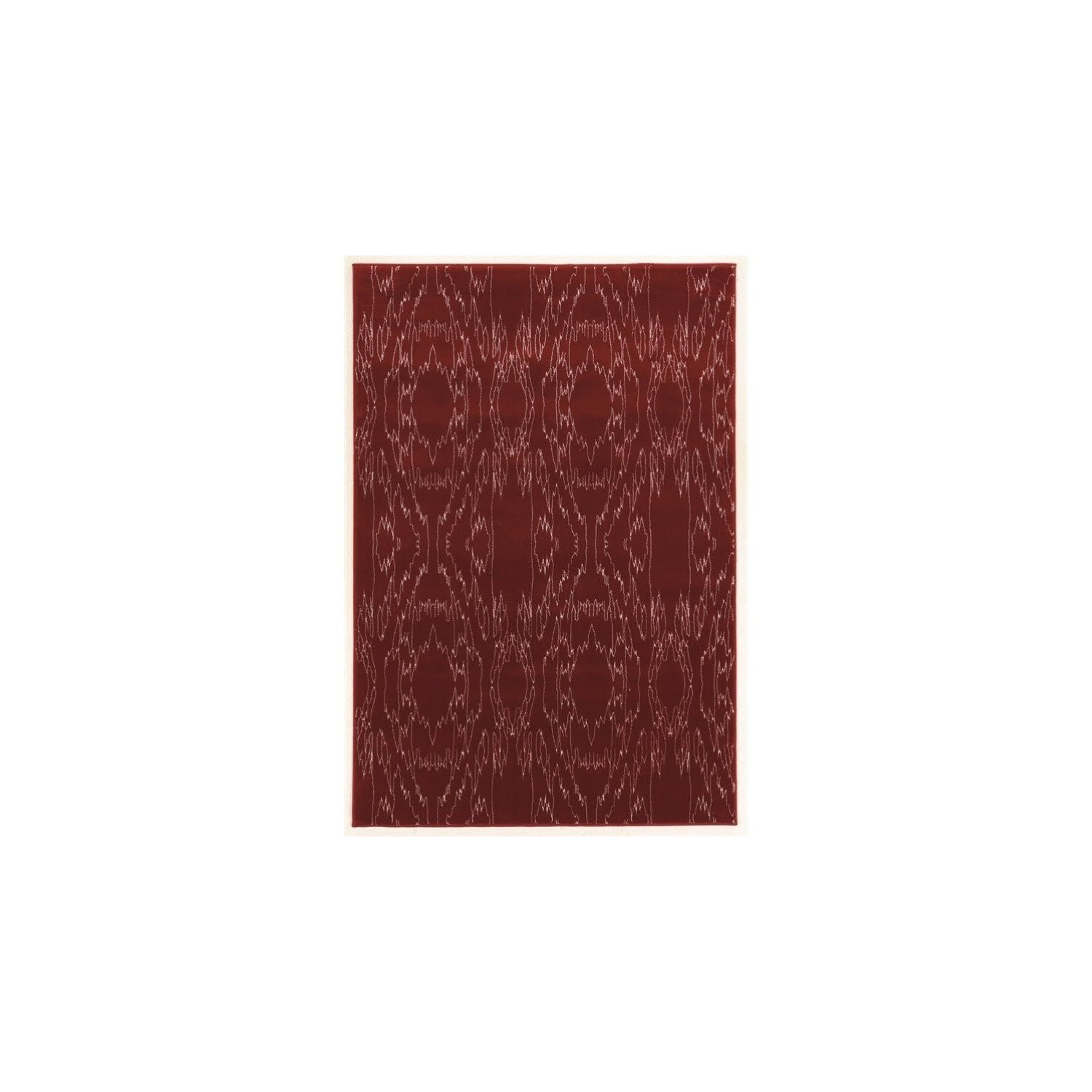 Linon RUGPA0358 5 ft. 3 in. x 7 ft. 6 in. Prisma Electric Indoor Area Rug - Red