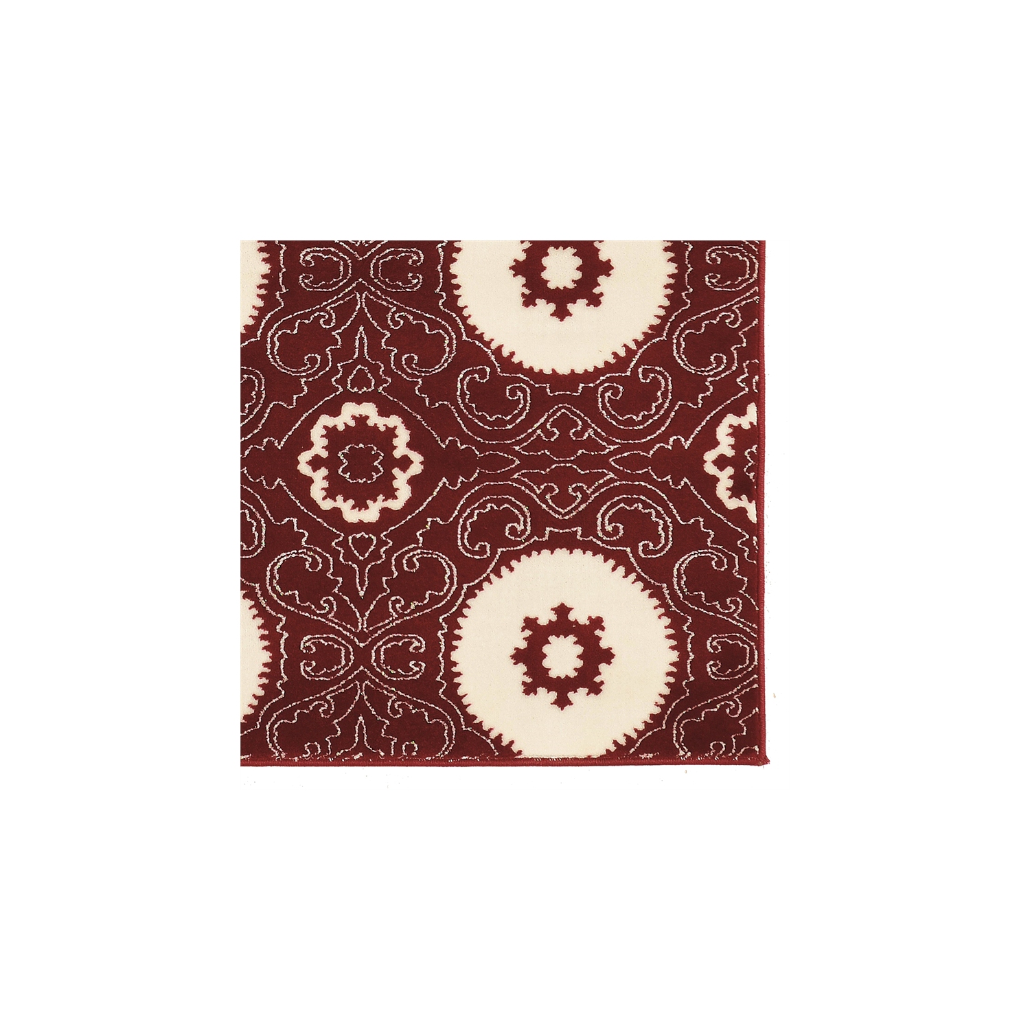 Linon RUGPA1358 5 ft. 3 in. x 7 ft. 6 in. Prisma Karma Indoor Area Rug - Red