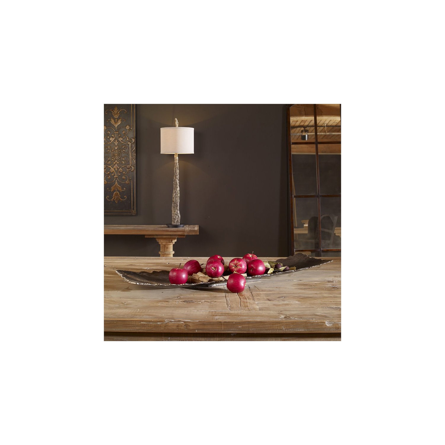 Plateau en nickel foncé UtterMost Camilla de 20074 po