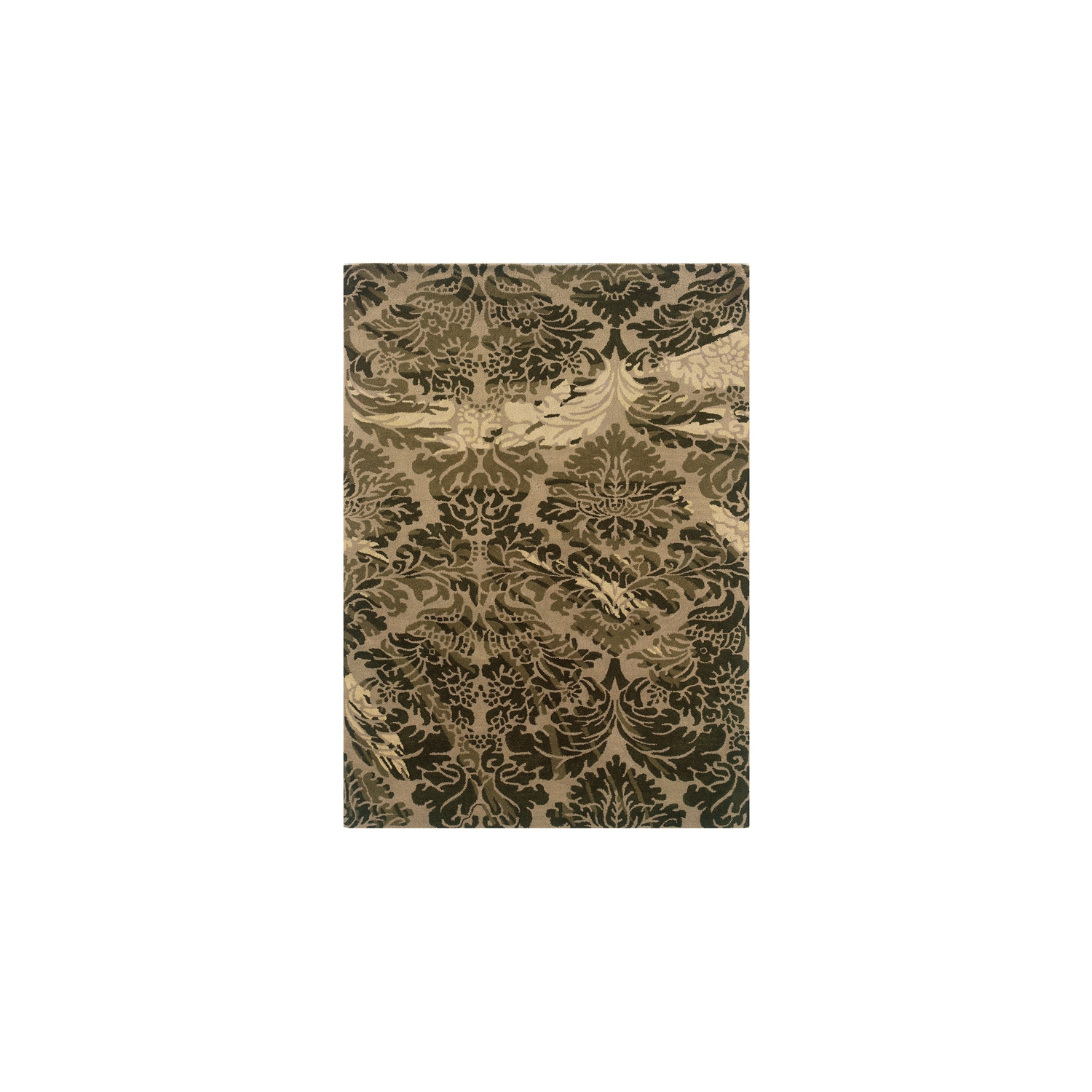 Linon RUG-FL0357 5 x 7 ft. Florence Tufted Indoor Area Rug - Taupe & Olive