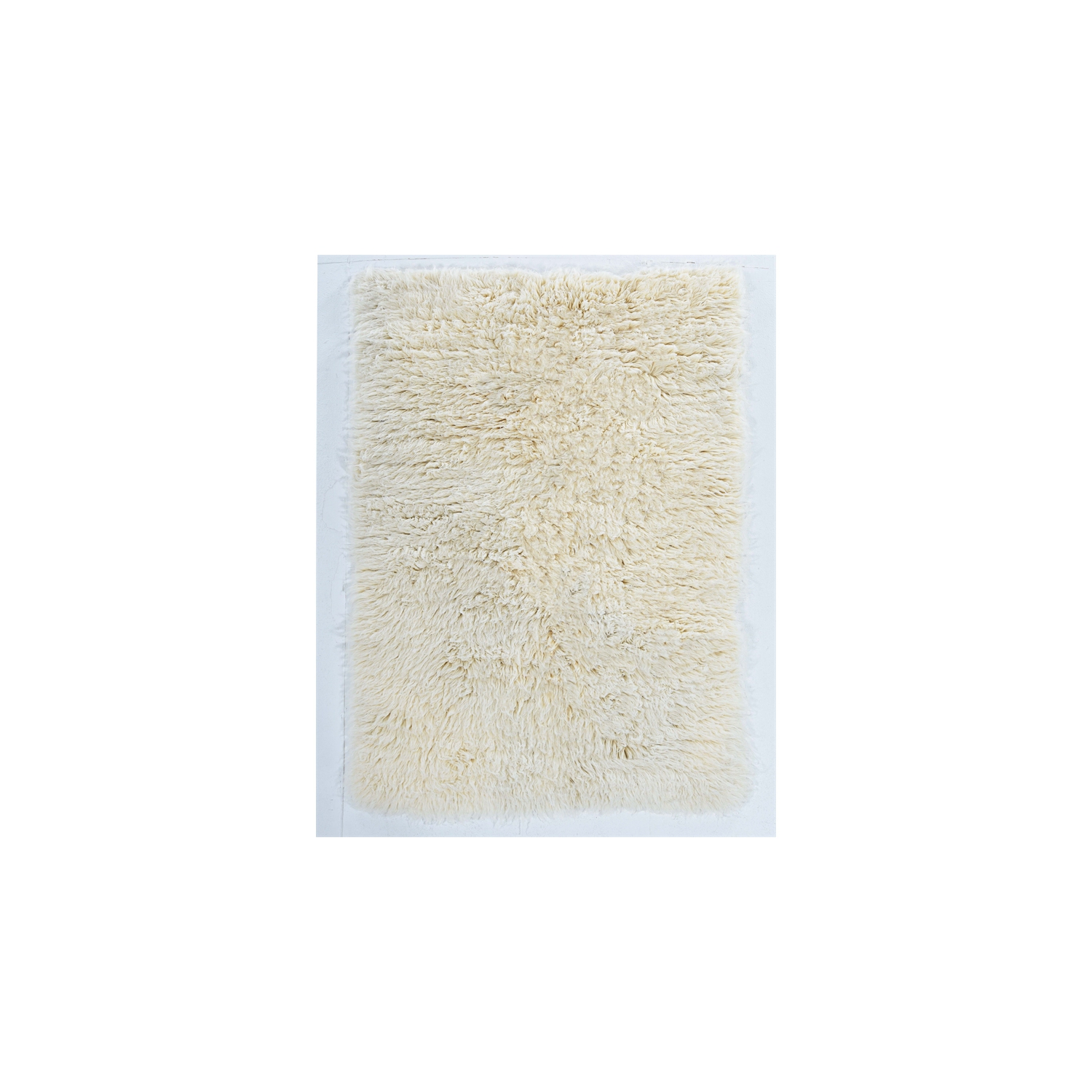 Linon FLK-5AW57 5 x 7 ft. 5A Flokati Flat Woven Area Rug - Natural
