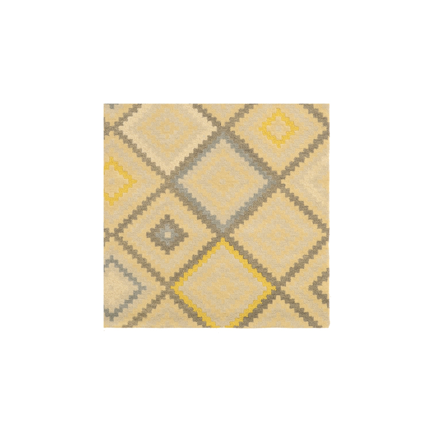 Linon RUGAE0758 5 x 8 ft. Aspire Wool Stitch Rug - Natural & Grey