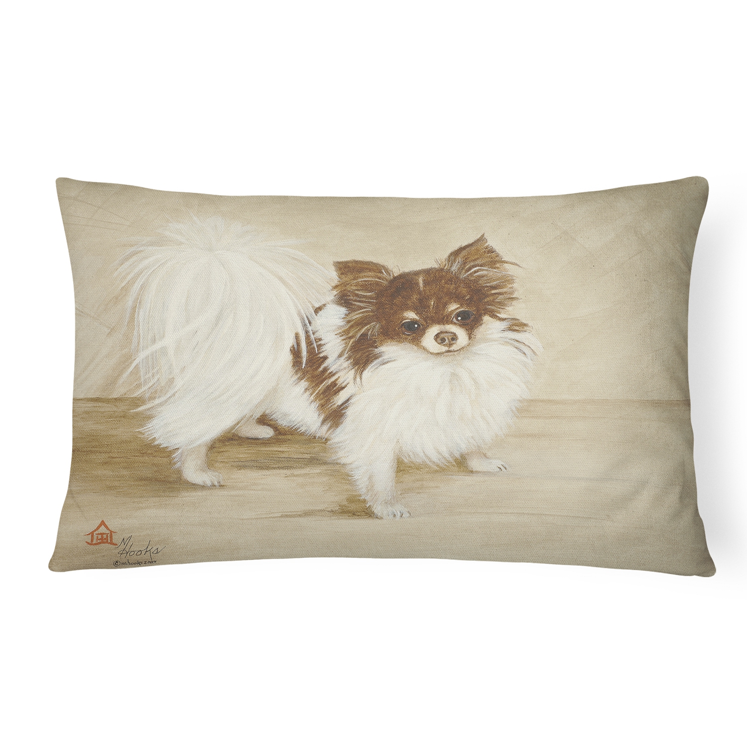 Carolines Treasures MH1051PW1216 Chihuahua Favorite Flavors Fabric Decorative Pillow