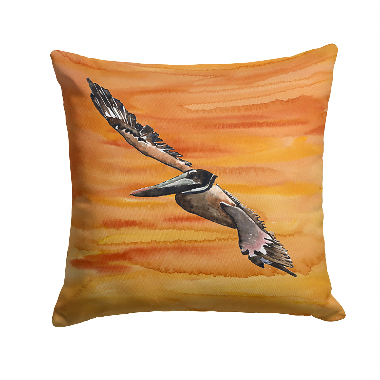 Carolines Treasures 8146PW1414 14 x 14 in. Bird - Pelican Decorative Fabric Pillow