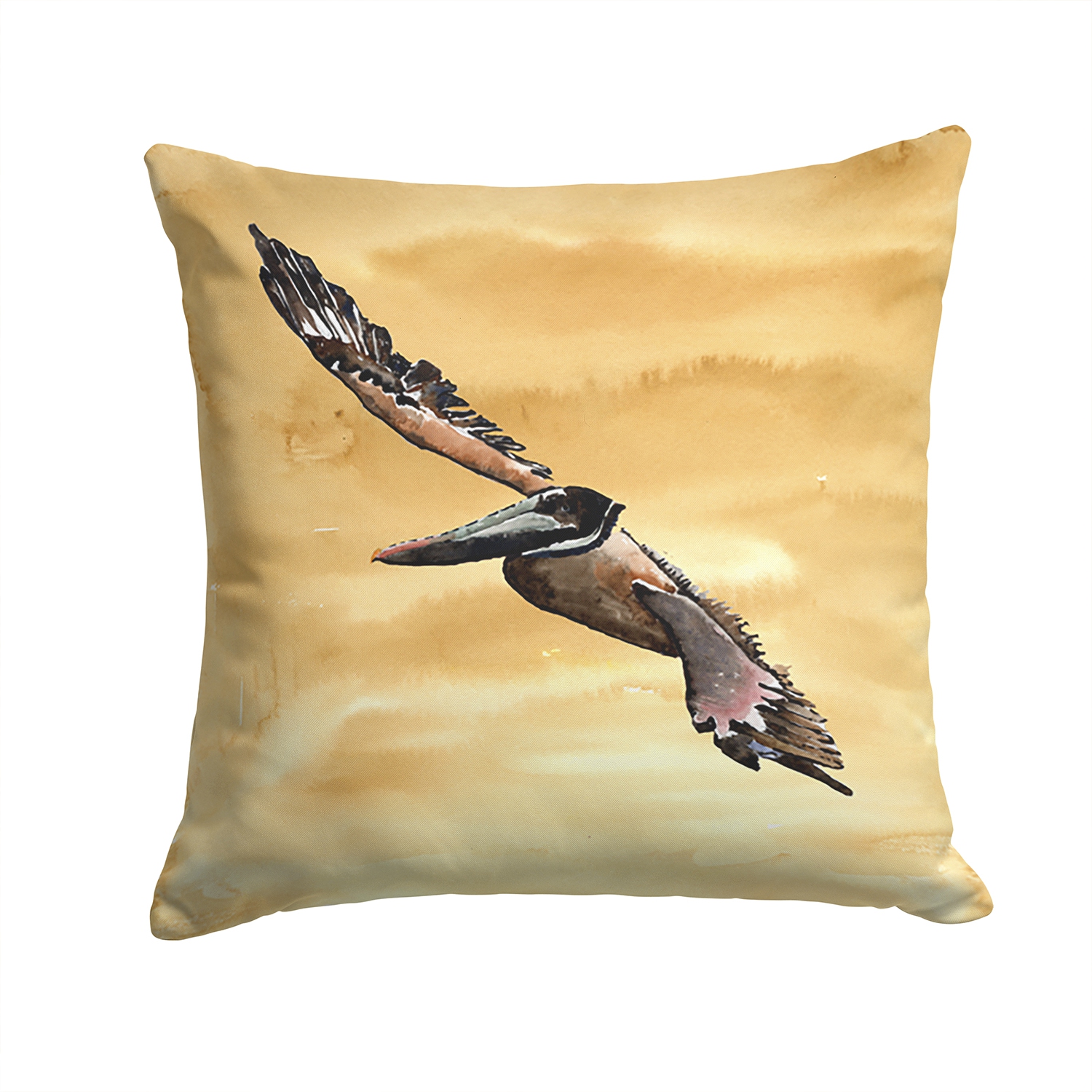 Carolines Treasures 8157PW1414 14 x 14 in. Bird - Pelican Decorative Fabric Pillow