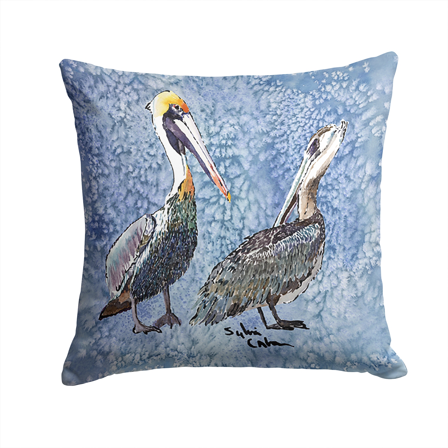 Carolines Treasures 8409PW1414 14 x 14 in. Bird - Pelican Decorative Fabric Pillow