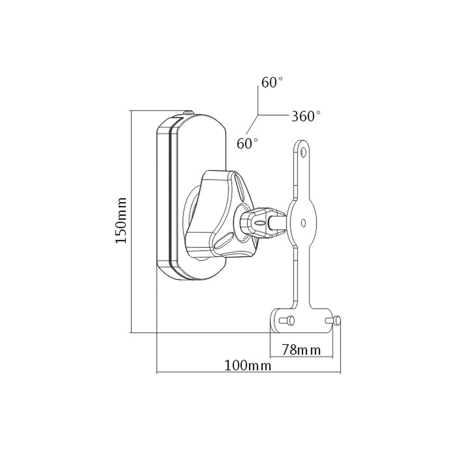 Boost Industries SSB-30 Speaker Wall Bracket/Mount For SONOS Play:1 Or Play:3