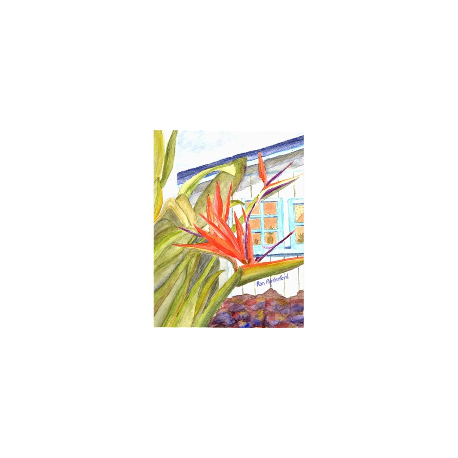 Carolines Treasures RDR2005GF 11 x 15 In. Flower - Bird Of Paradise Flag Garden Size