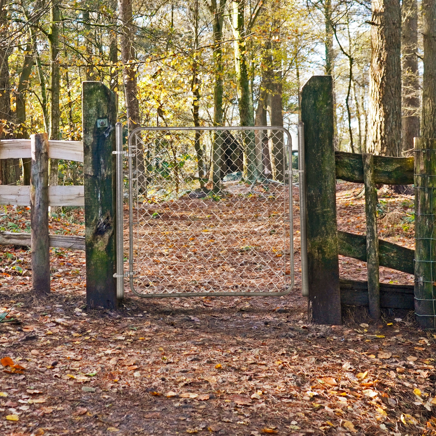 Ensemble de barrière réglable à chaîne droite Adjust-A-Gate
