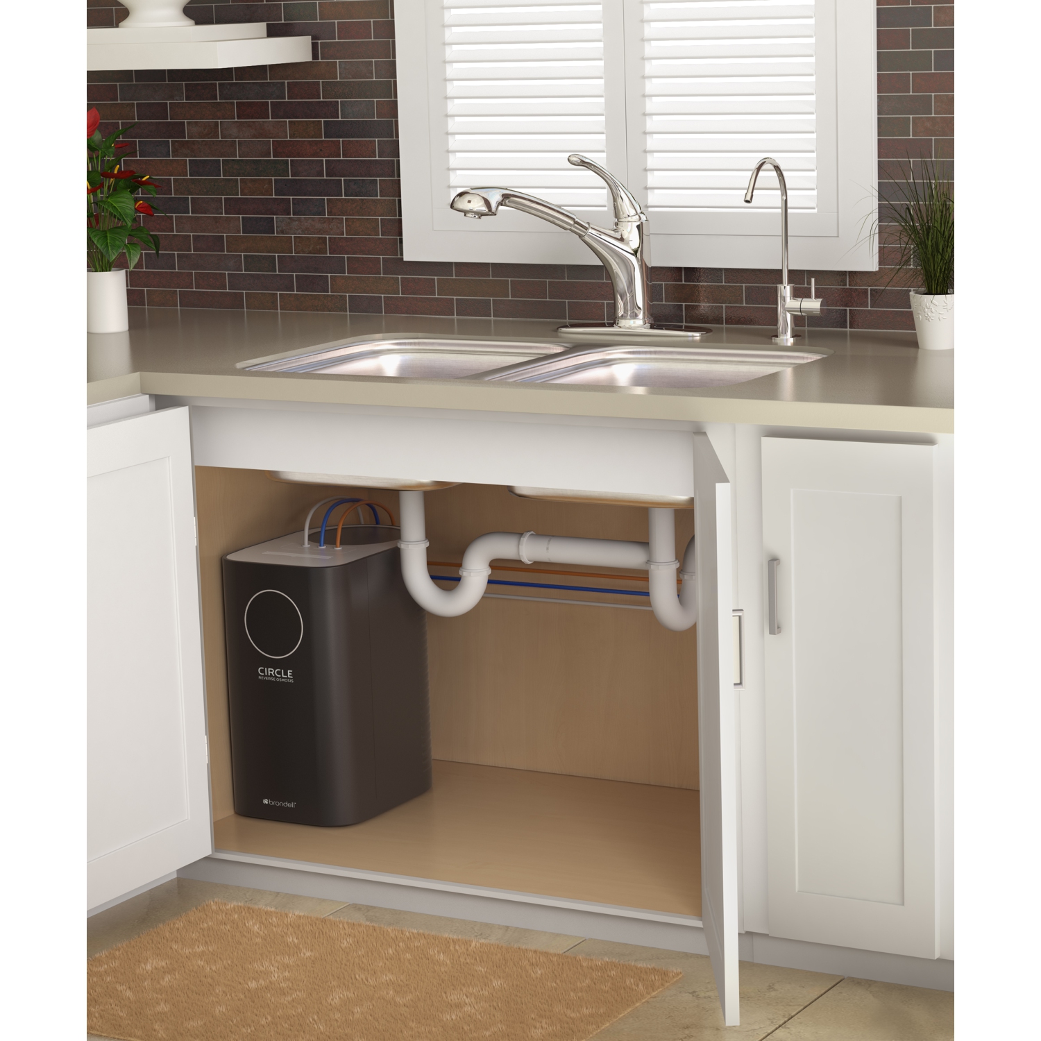 Brondell RC100 H2O Plus Circle Reverse Osmosis Water Filtration System