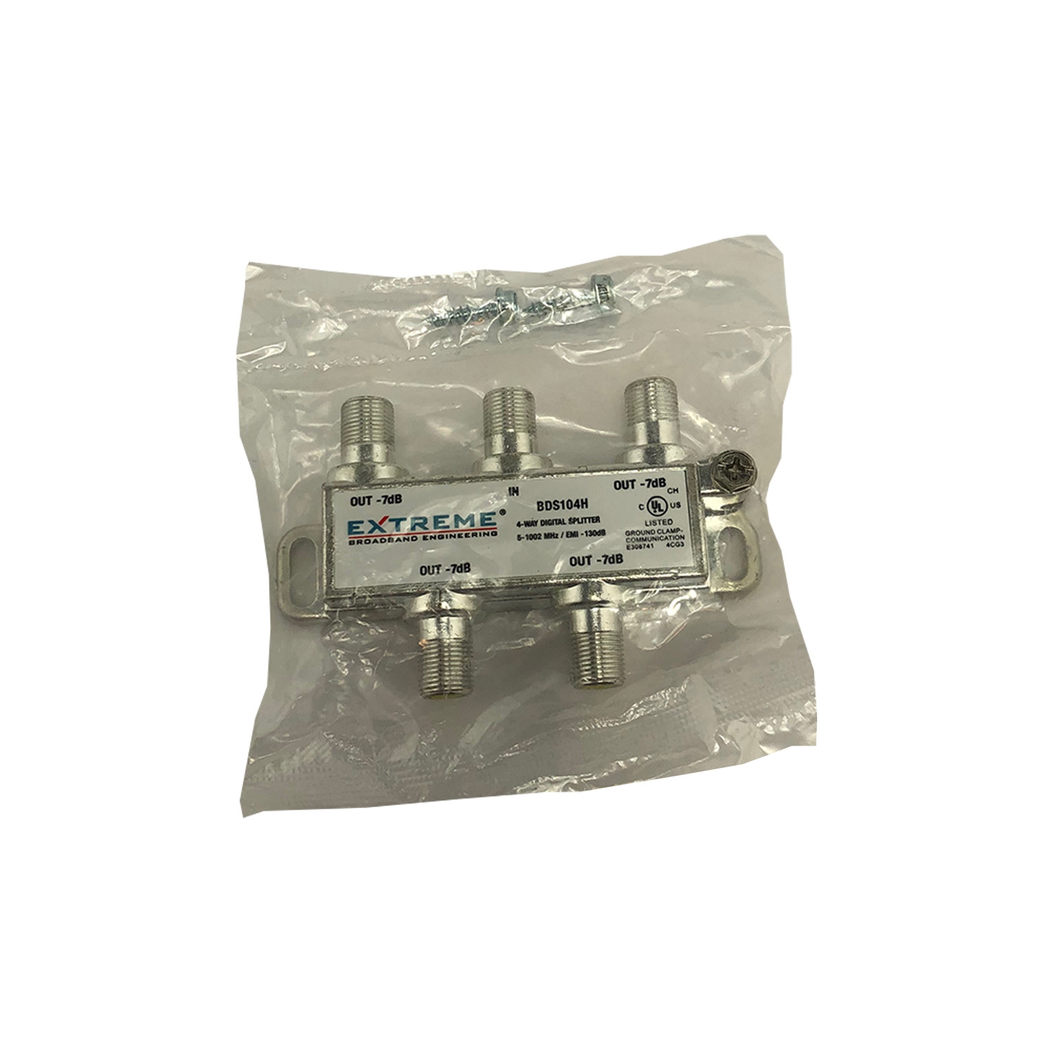 Extreme 4 Way Digital Coaxial Splitter - BDS104H