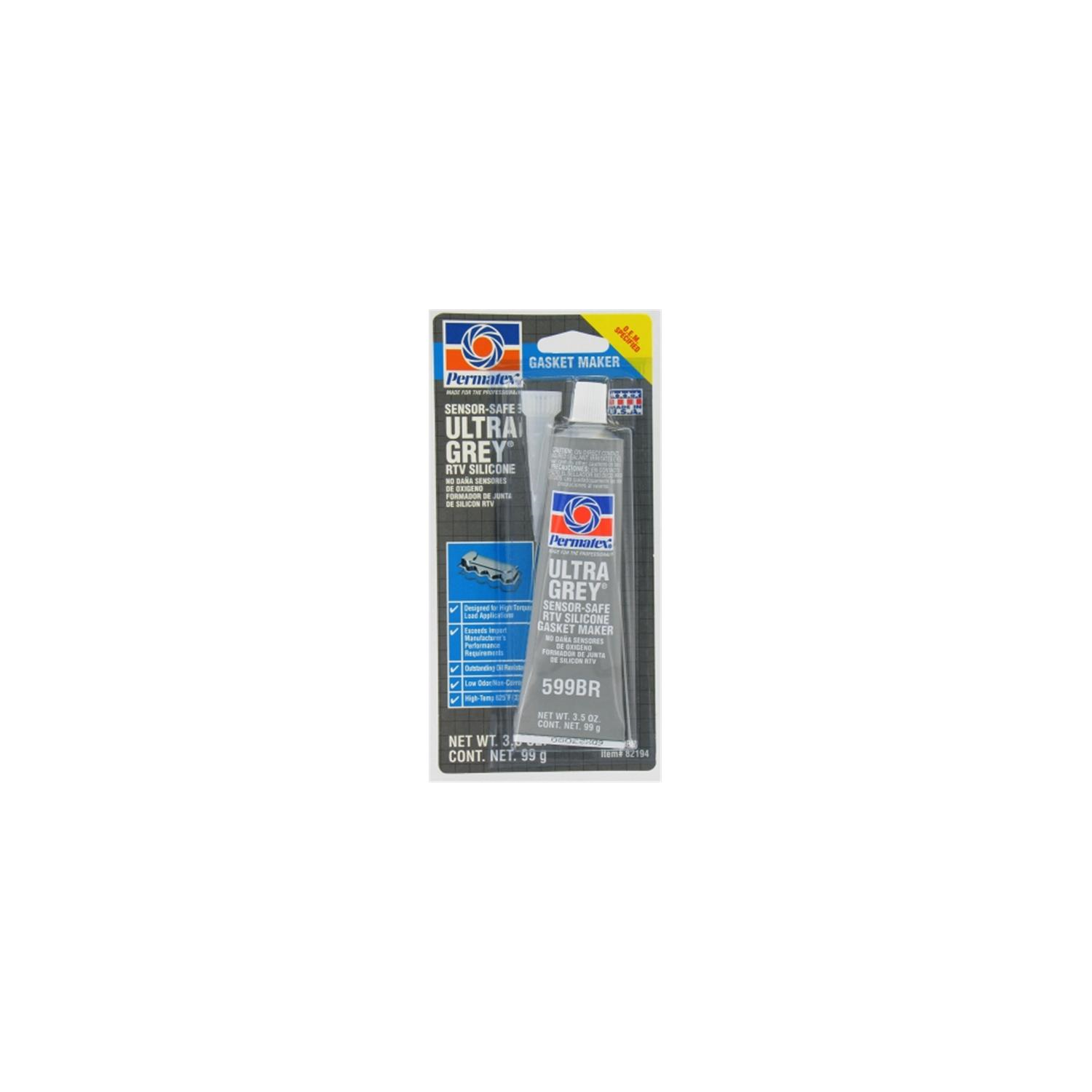 Permatex 3.5 Oz Ultra Grey Gasket Maker 82194