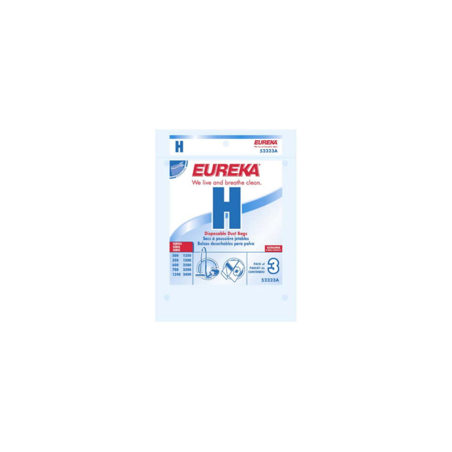 Electrolux 52323B-6 Eureka Style H Vacuum Cleaner Replacement Bag 3 Pack
