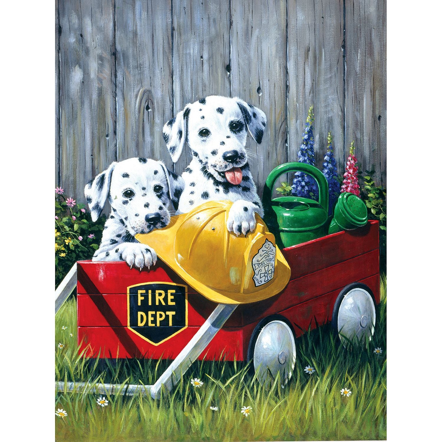 Royal Brush 422106 Junior Small Paint By Number Kit 8.75 in. X 11.75 in. -Fire Wagon