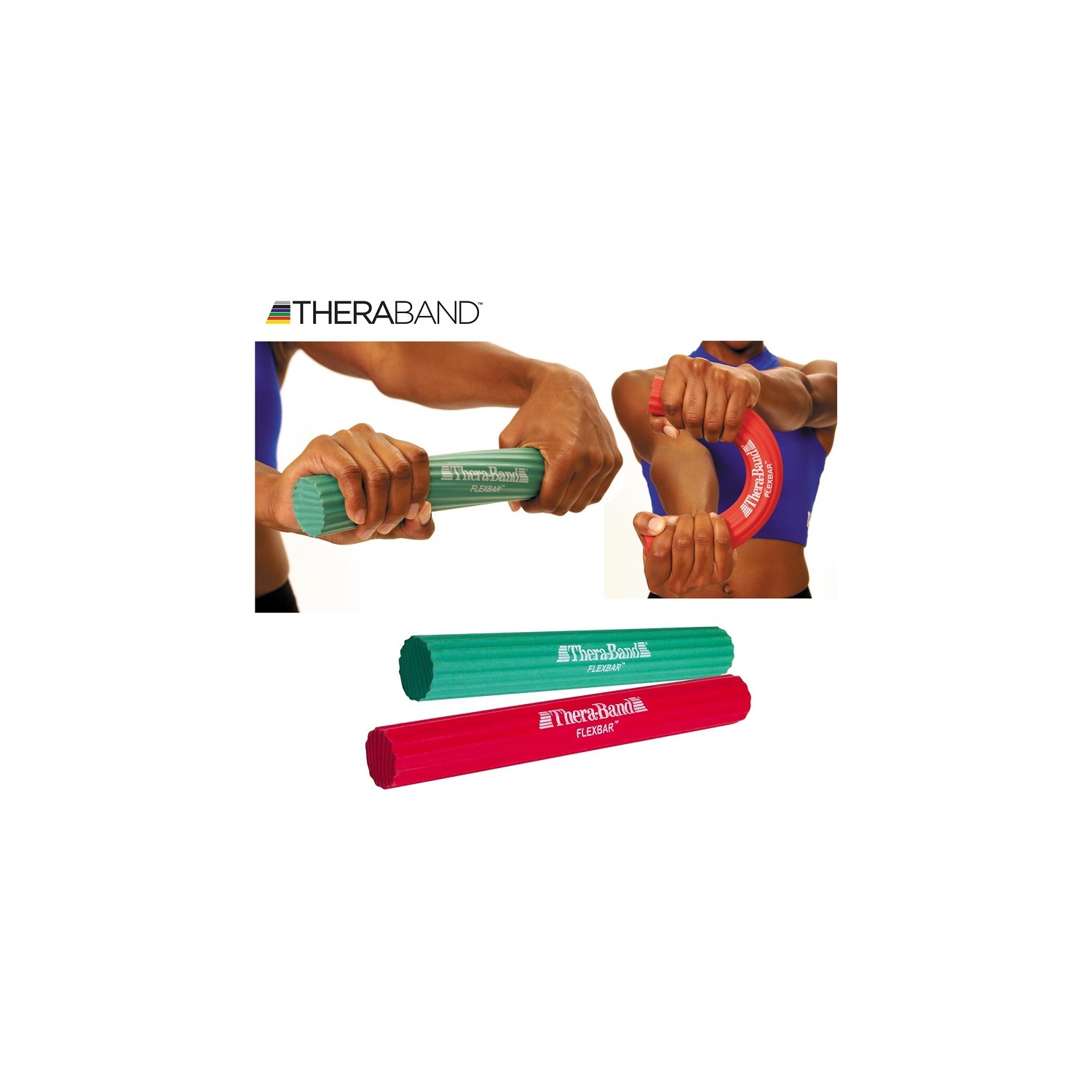 Flexible Exercise Bar - FlexBar Medium Strength Combo - 2pc - TheraBand