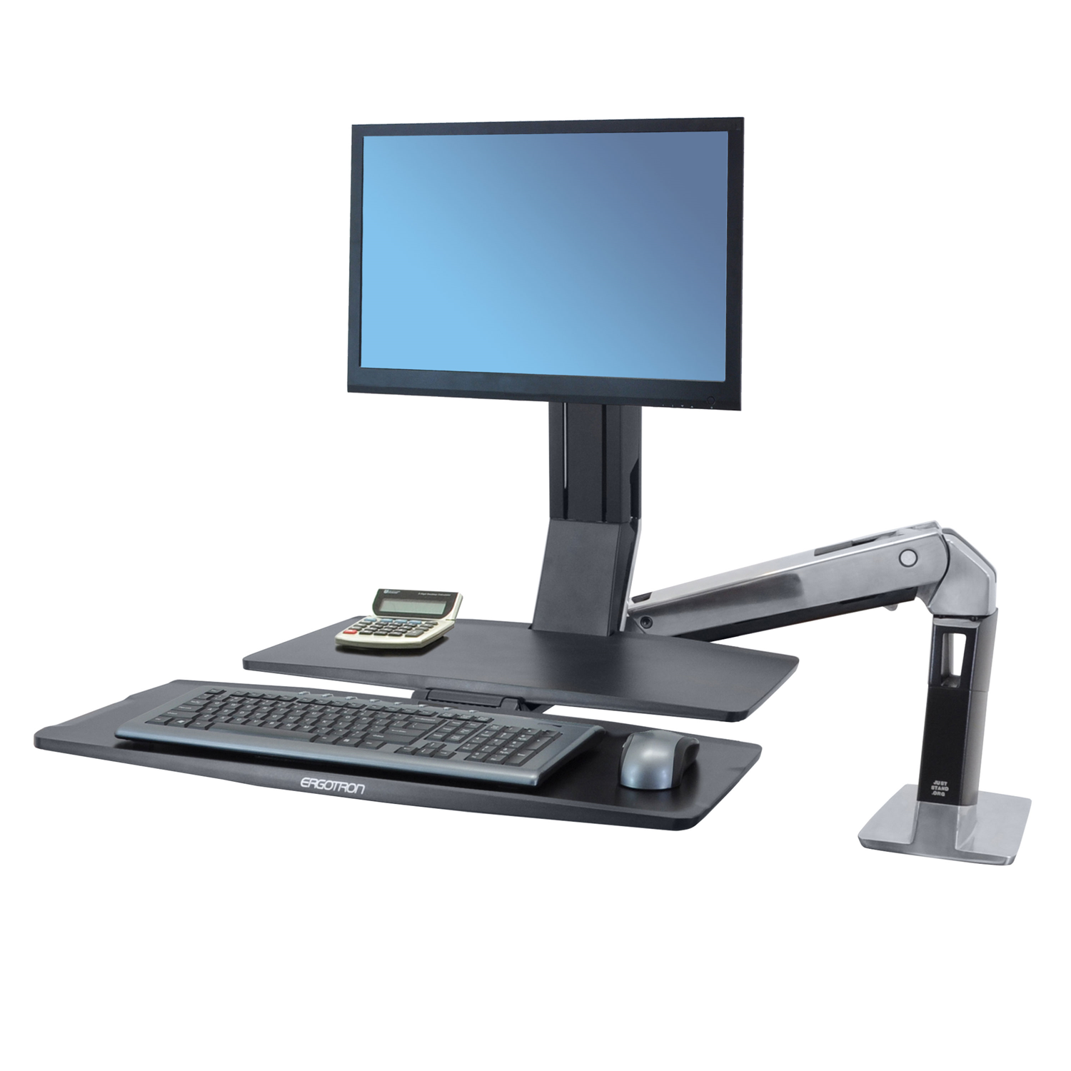 Ergotron – WorkFit-A simple LD avec surface de travail