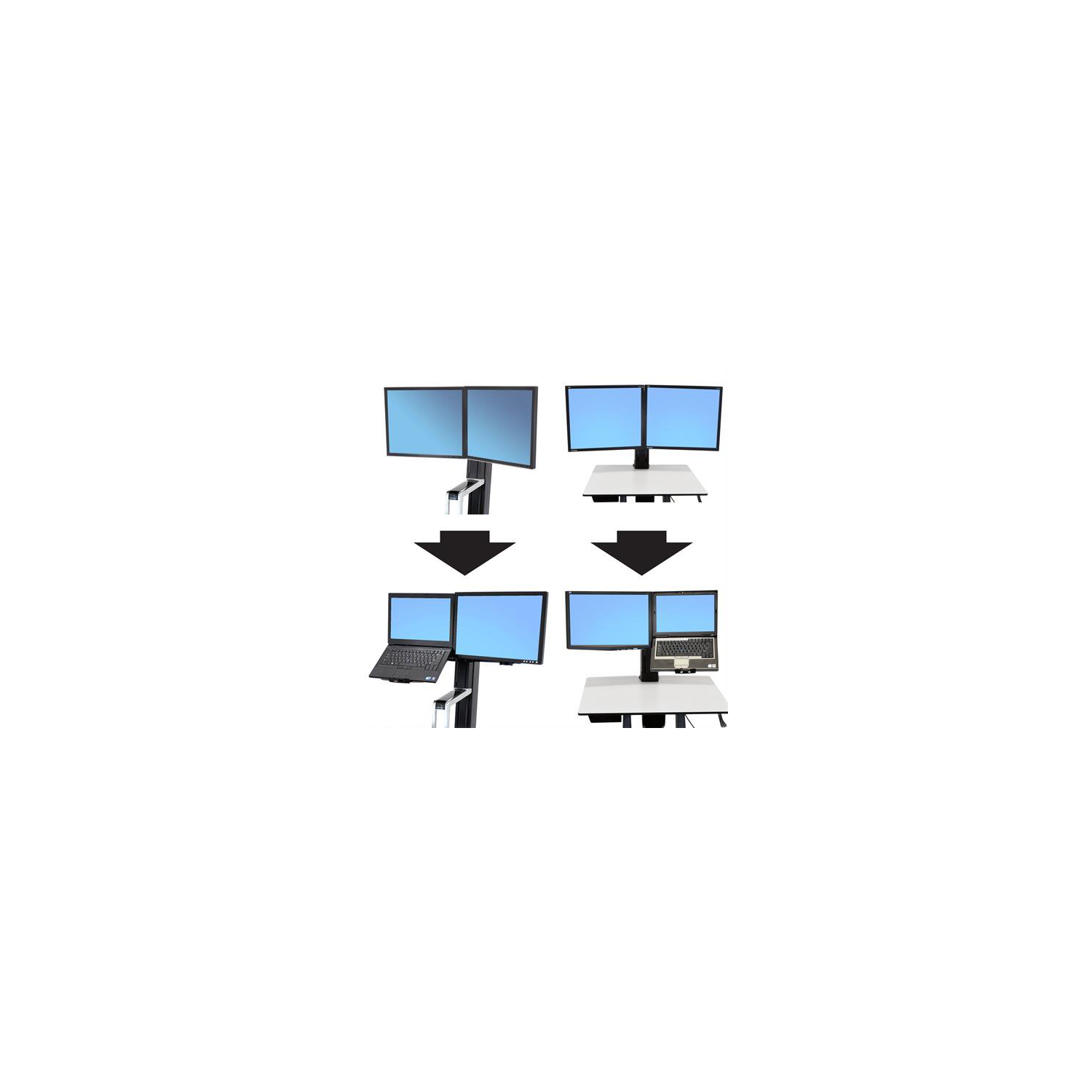 Ergotron WorkFit Conversion Kit Wall Mount