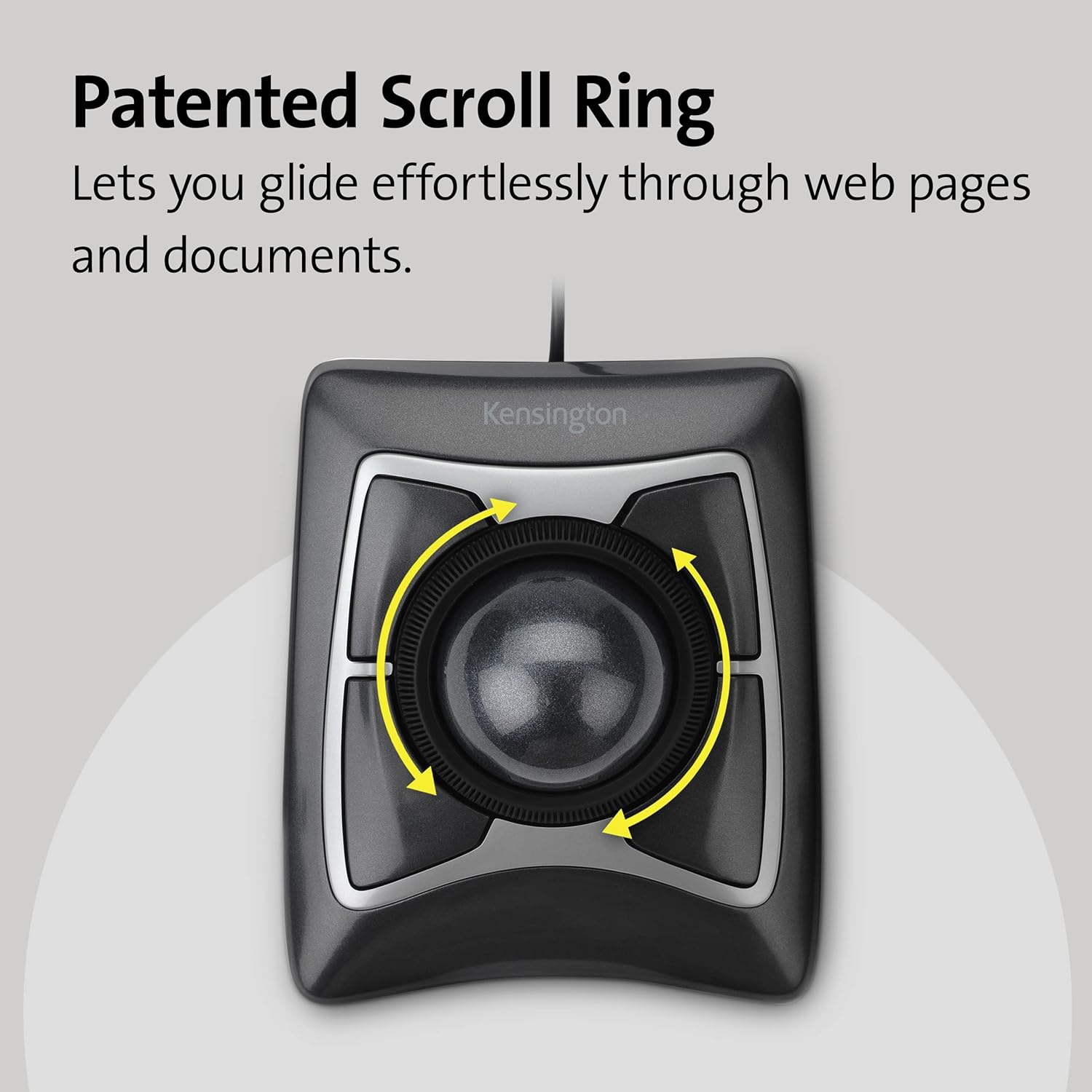 Kensington Wireless Expert Optical TrackBall Mouse - Black Kensington Wireless Expert Optical TrackBall Mouse - Black