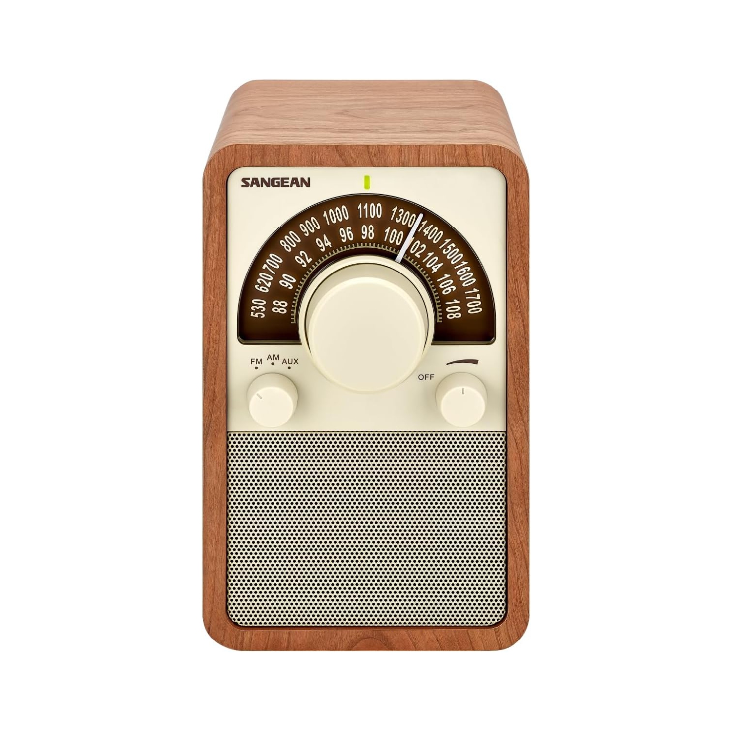 Sangean WR-15WL AM/FM Table Top Wooden Radio, Walnut