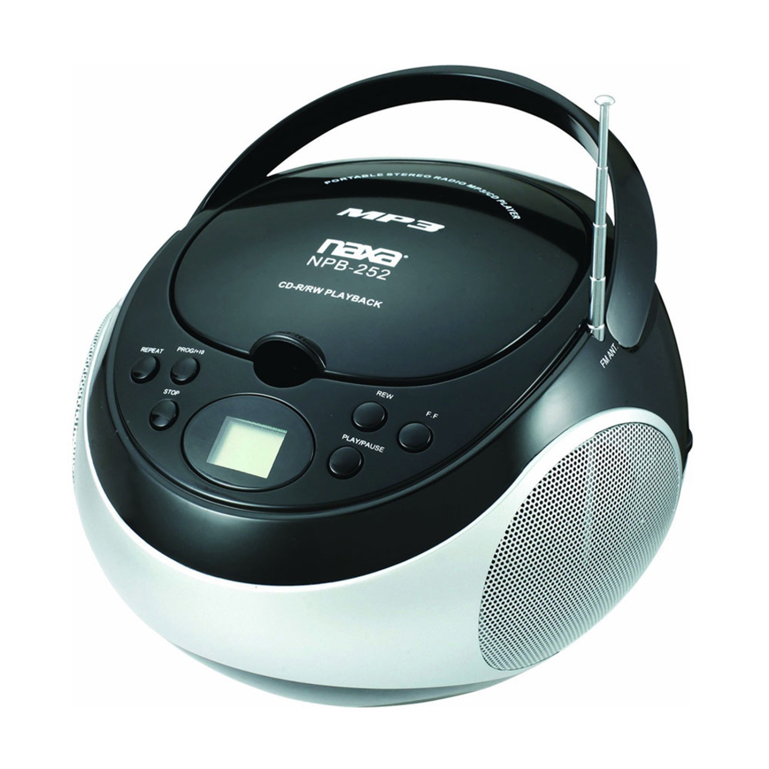 Naxa NPB251BK Portable Cd Player With Am-fm Radio -black