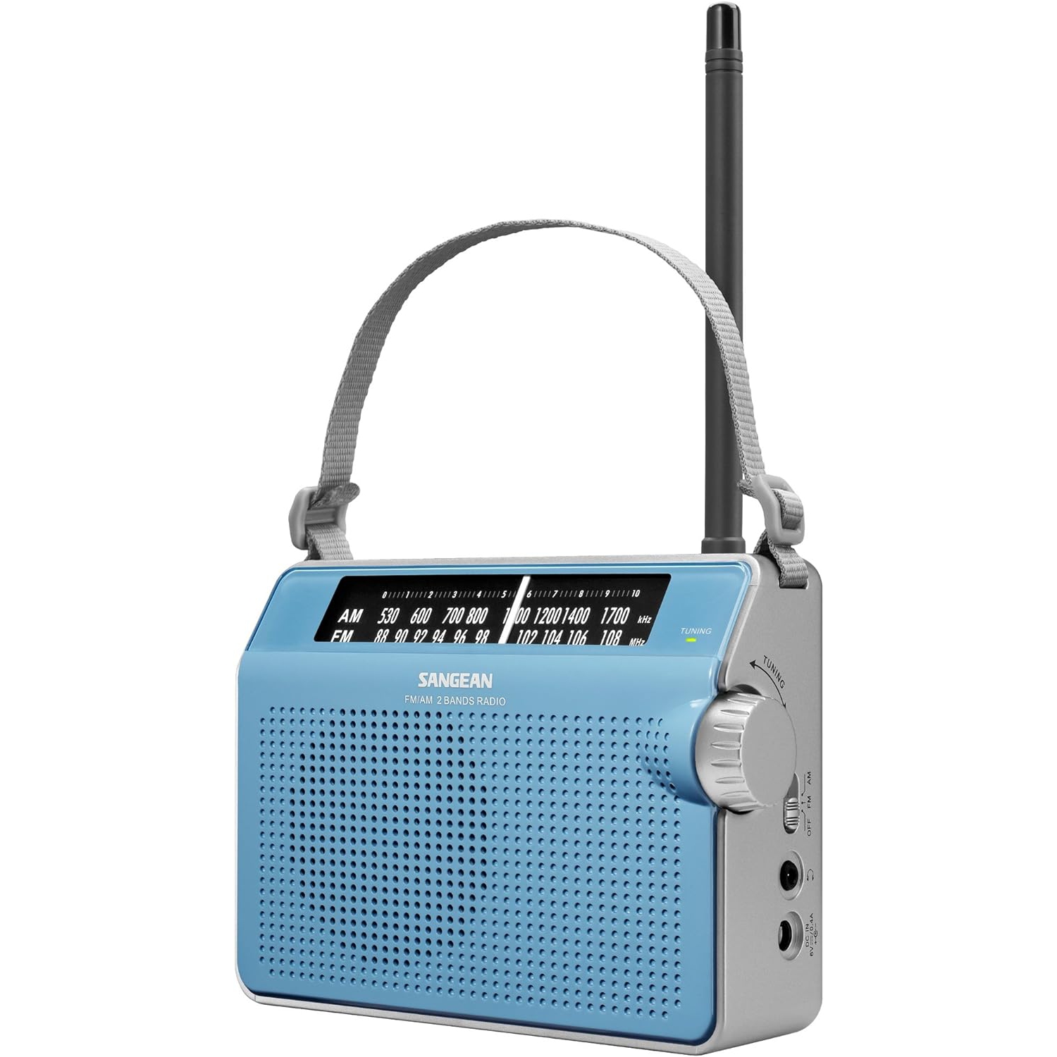 Sangean America PR-D6BU PR-D6BU AM/FM Compact Analog Portable Radio