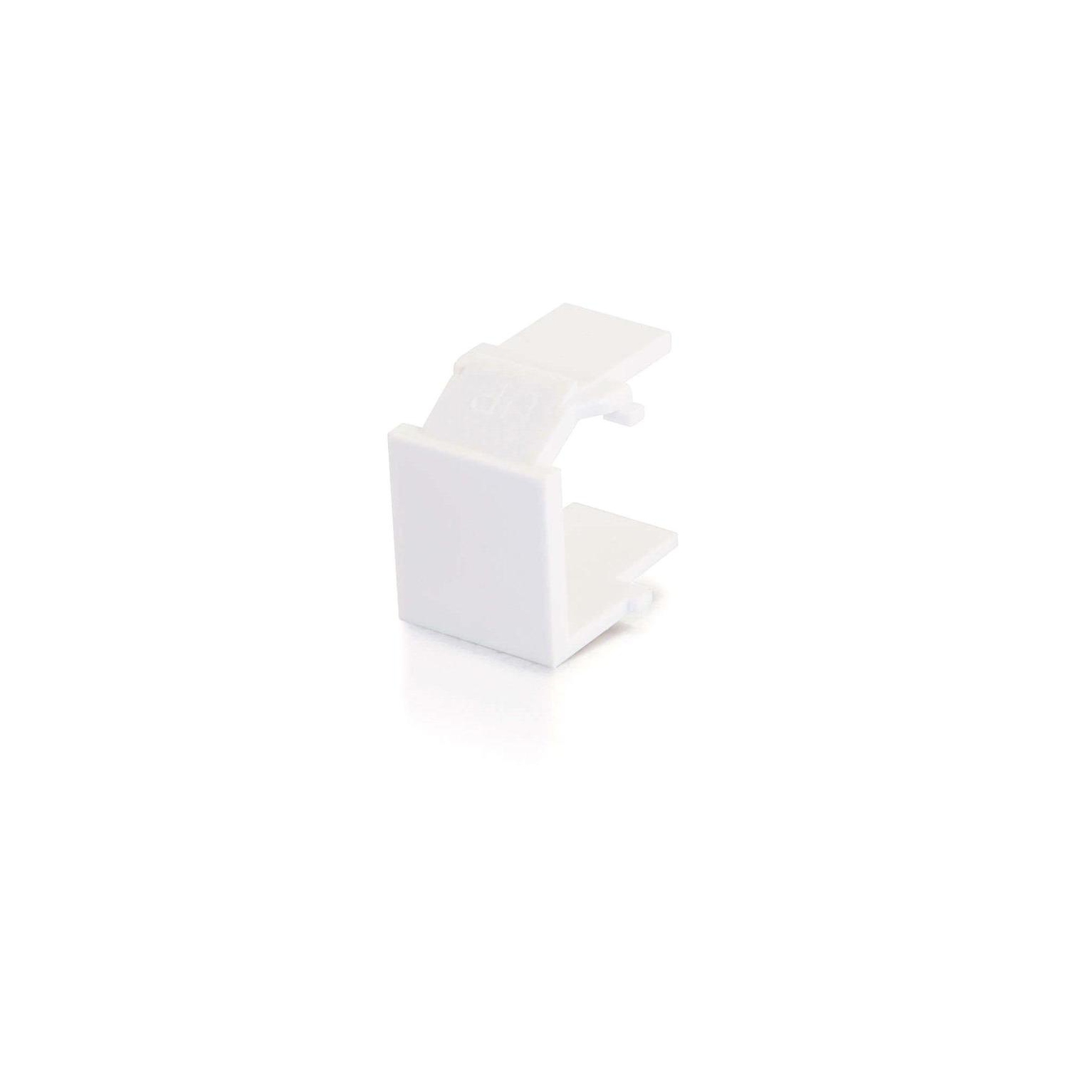 C2G Snap-In Blank Keystone Insert Module - White