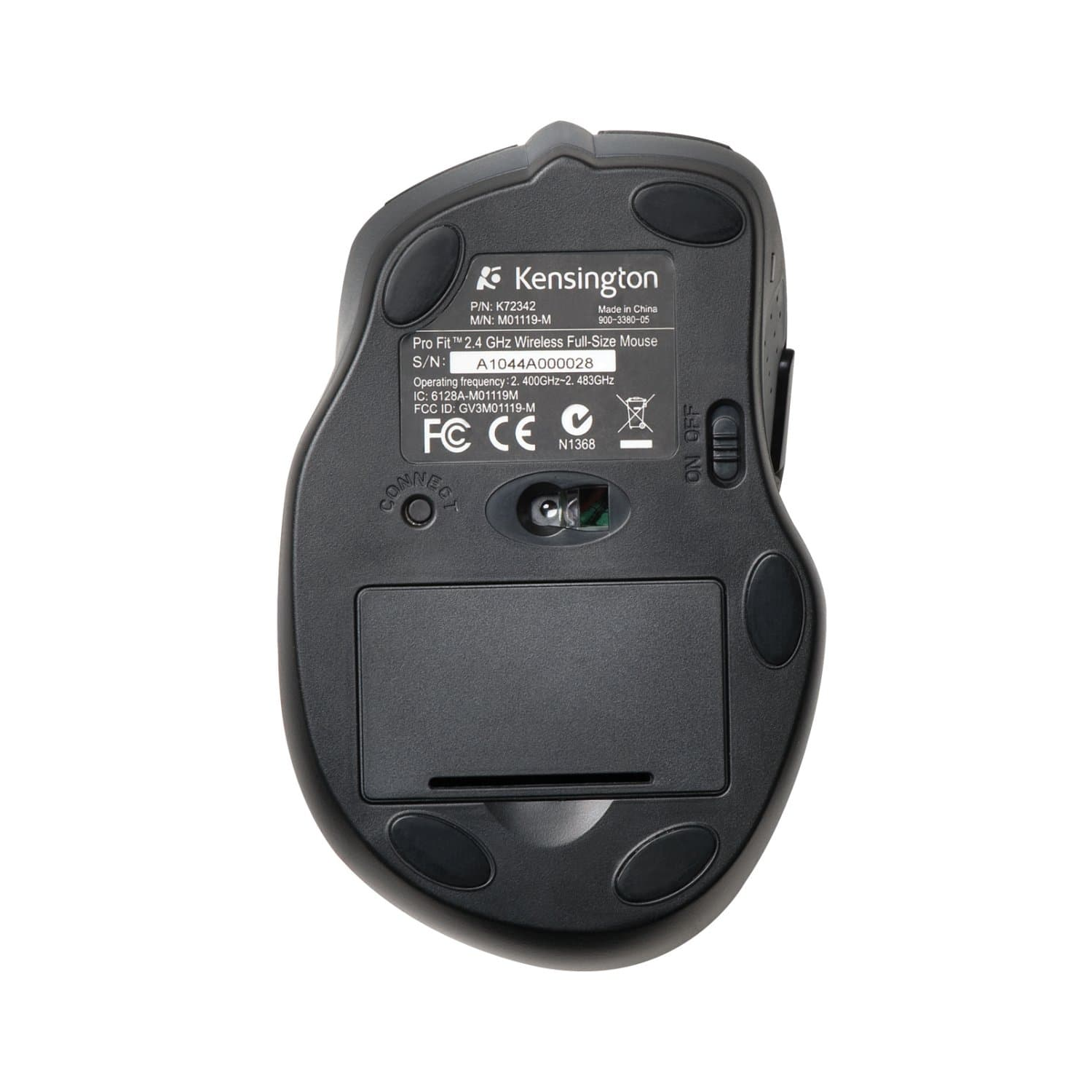 Kensington – Souris sans fil pleine grandeur Pro Fit