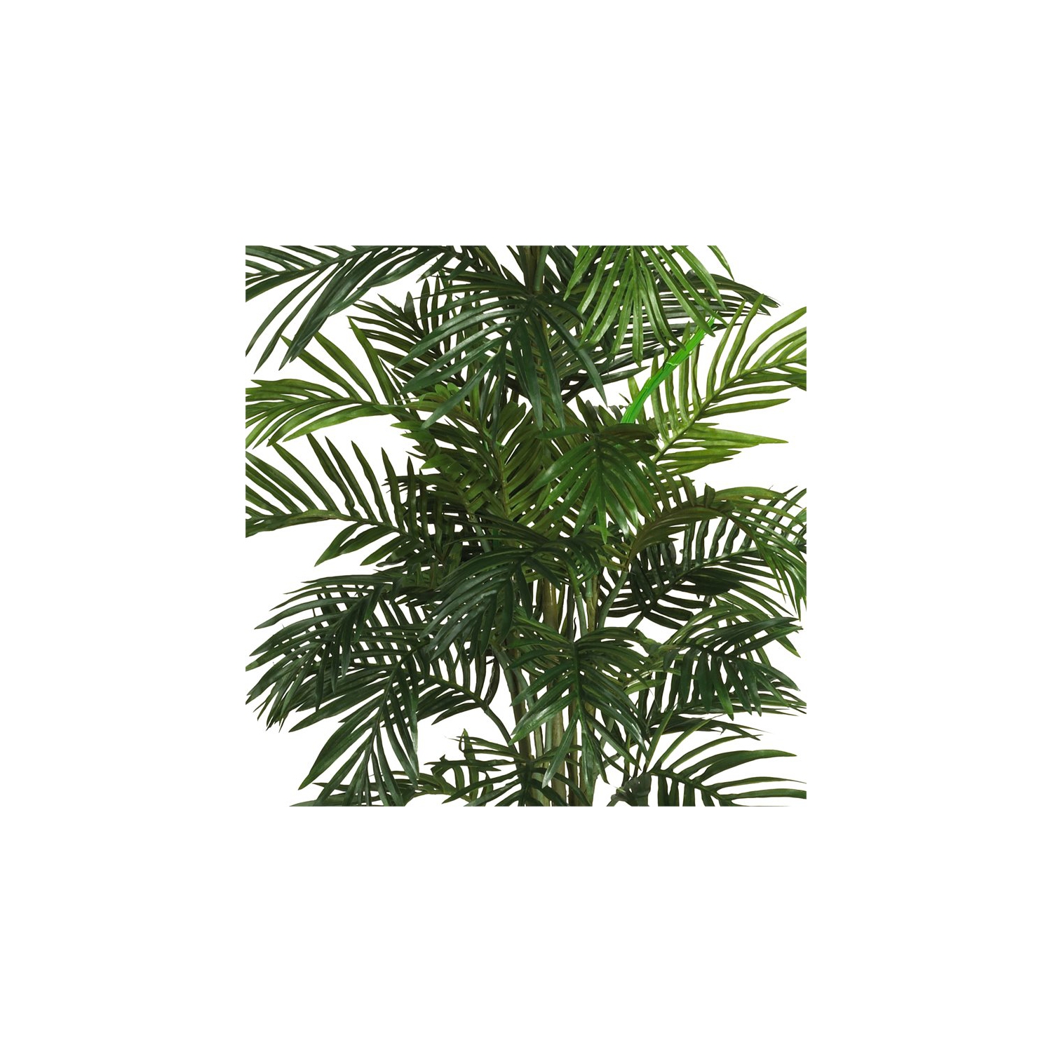 Arbre en soie avec palmier Areca de 56 po avec panier, presque naturel, vert/brun
