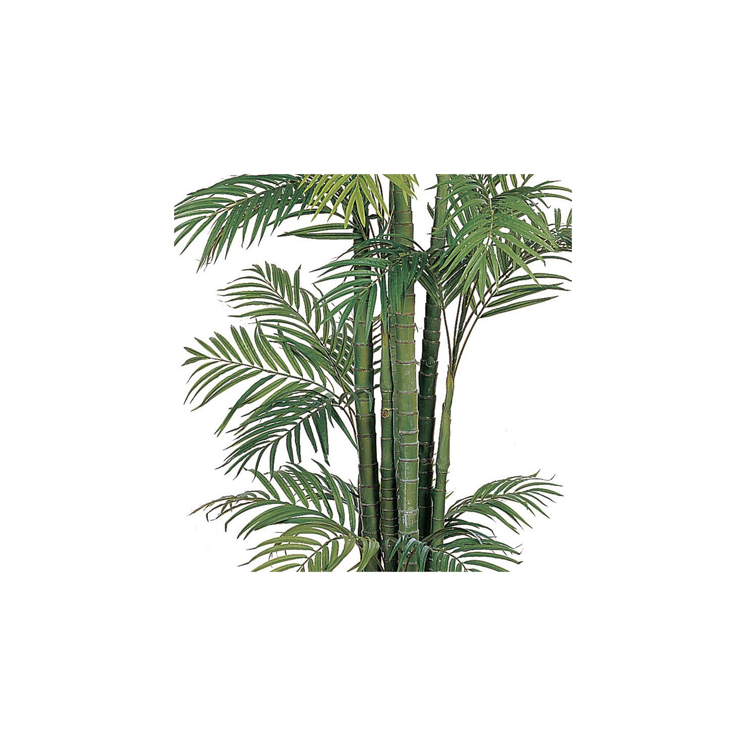 Nearly Natural 84" Areca Silk Palm Tree with 1816 Leaves in Green/Black