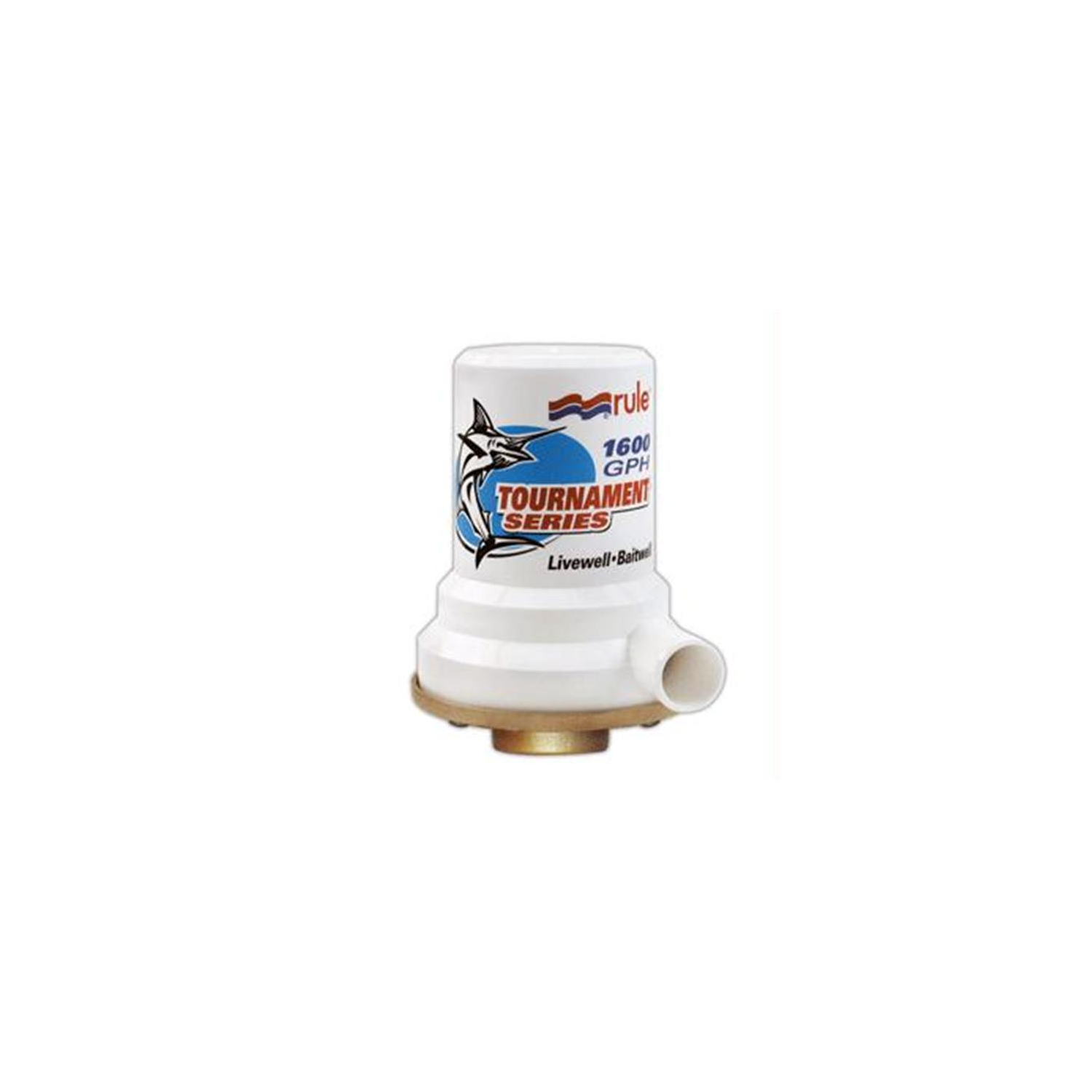 Pompe livewell Bronze base 1600 GPH série tournoi Rule - 209&nbsp;B