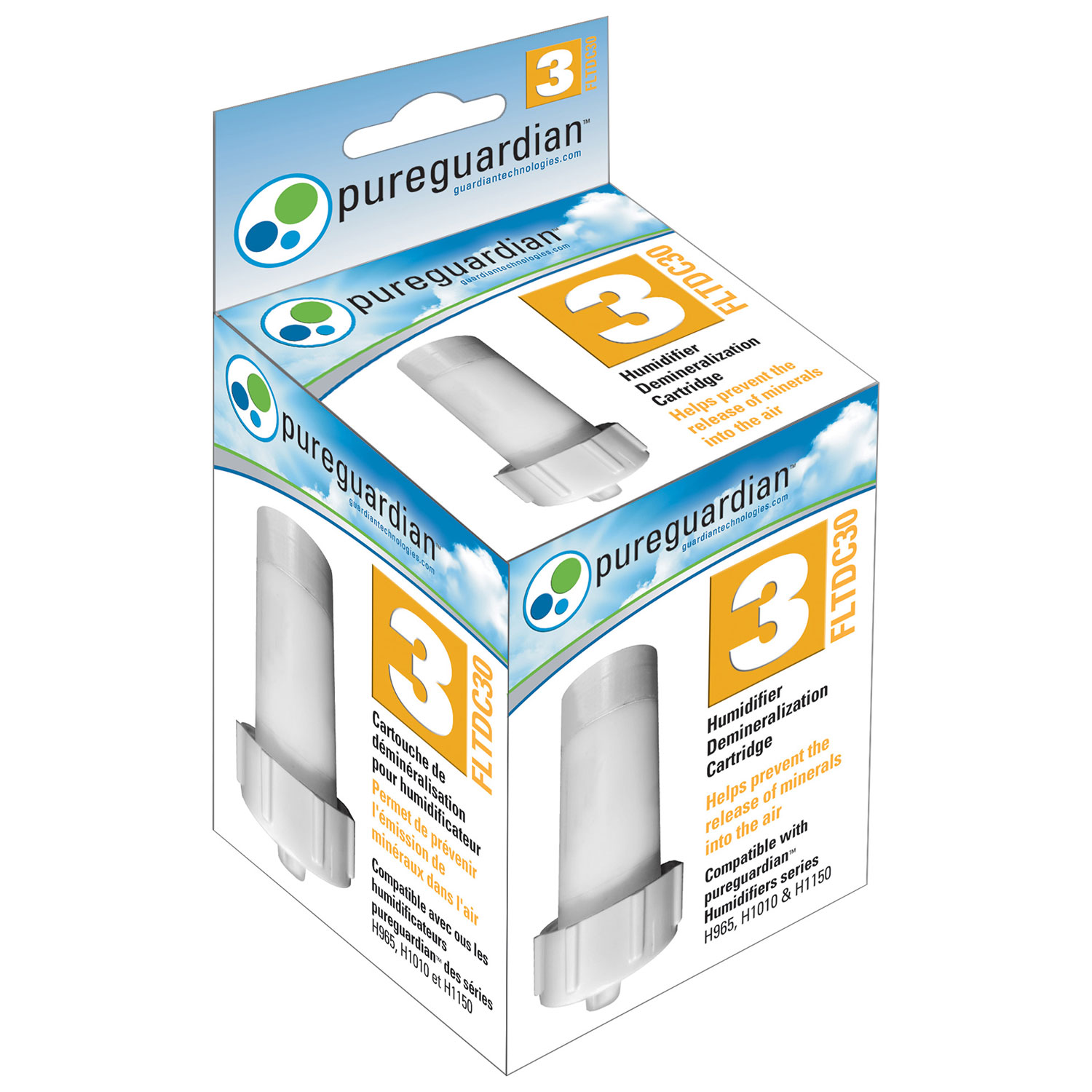 Cartouche de filtre de déminéralisation de PureGuardian