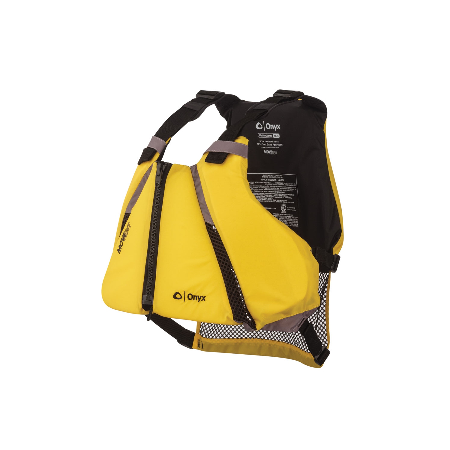 Onyx Outdoor 122000-300-020-14 Move Vent Curve Paddle Sports Life Vest -  Extra Small - Small
