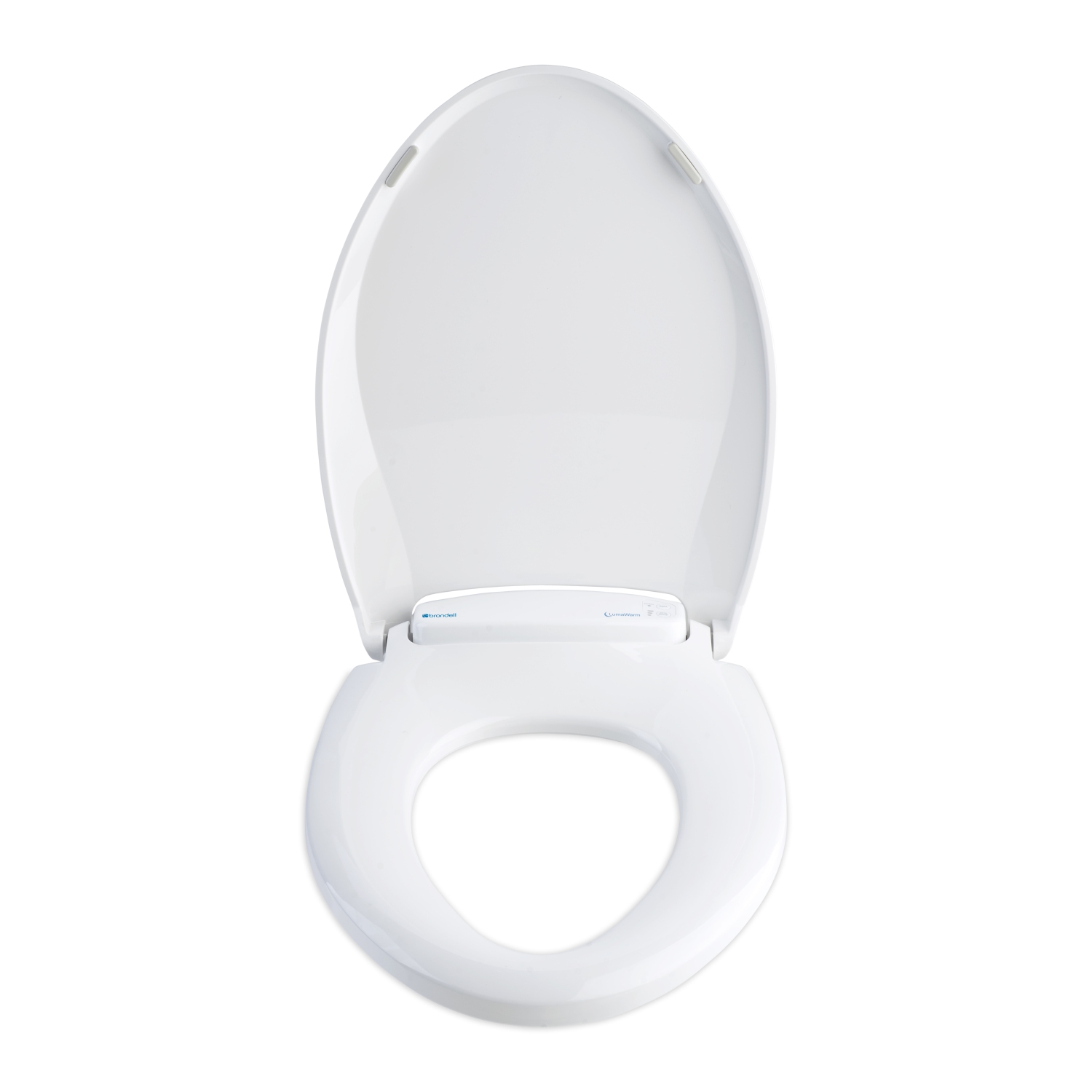 Brondell LumaWarm Heated Nightlight Toilet Seat, Round White - FREE SHIPPING